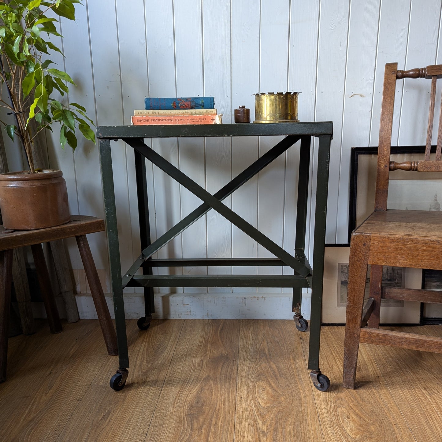 Vintage Industrial Side Table