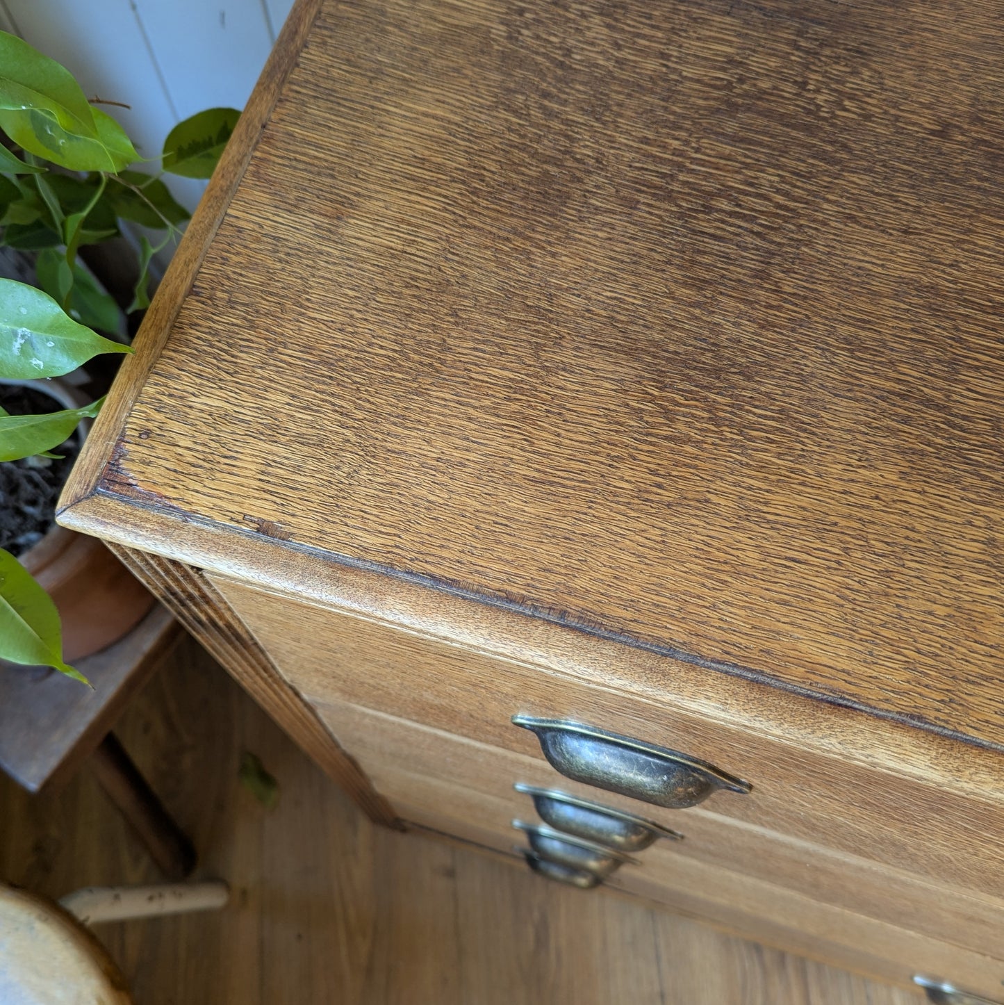 Small Vintage Oak Chest of Drawers