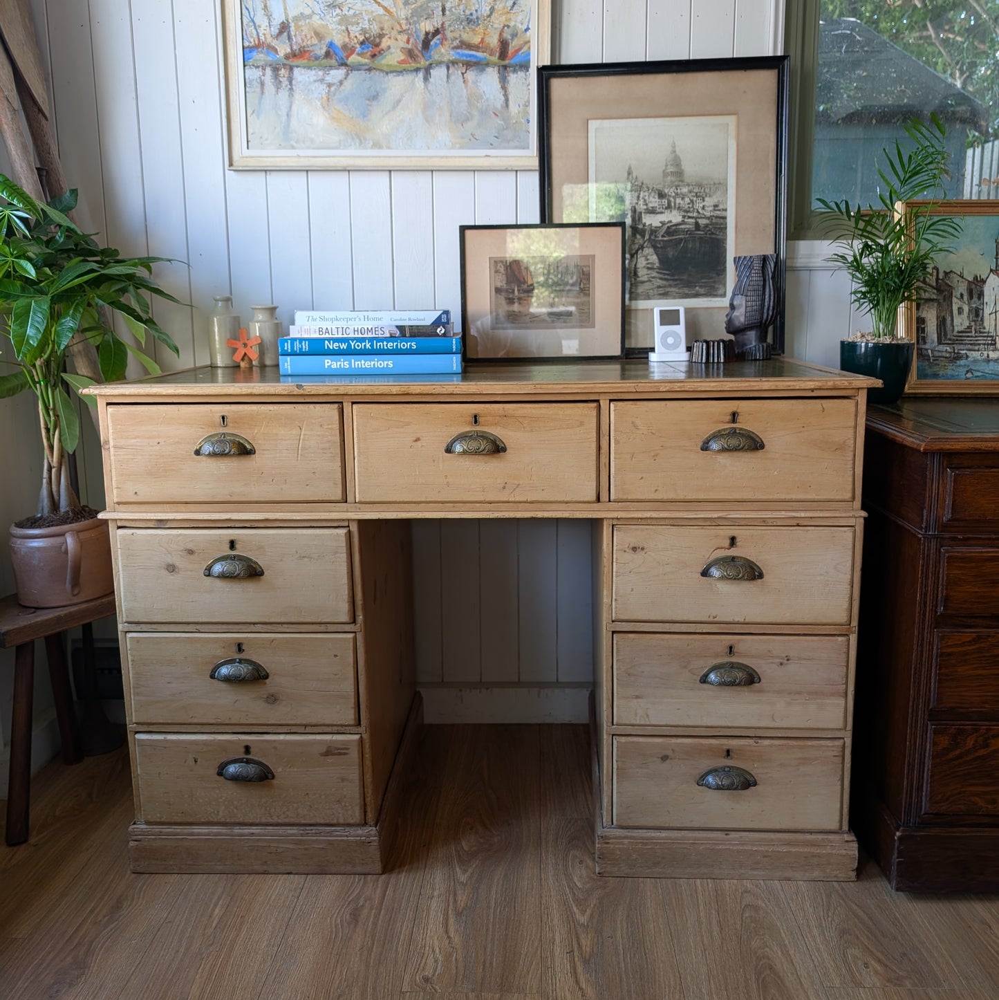 Rustic Victorian Pine Desk