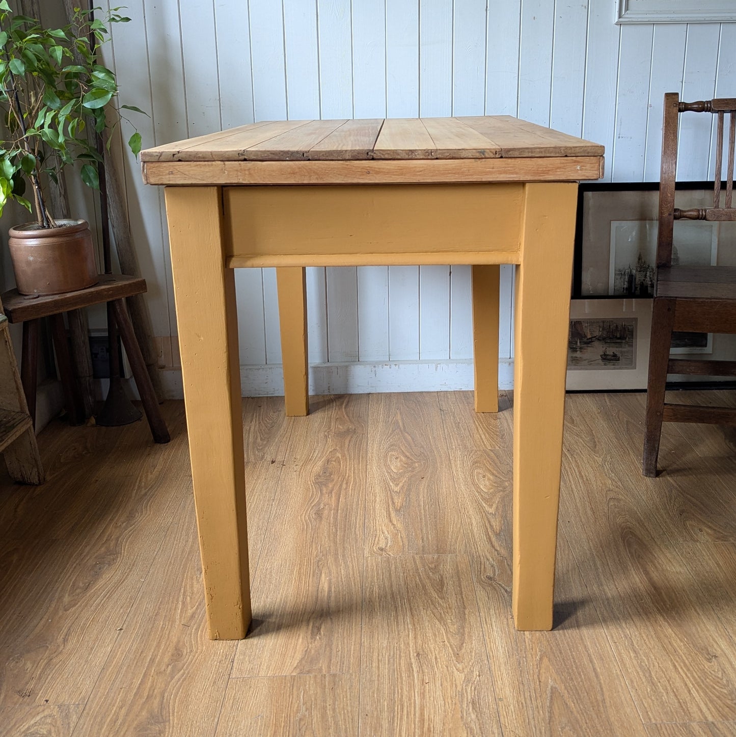 Painted Victorian Pine Table