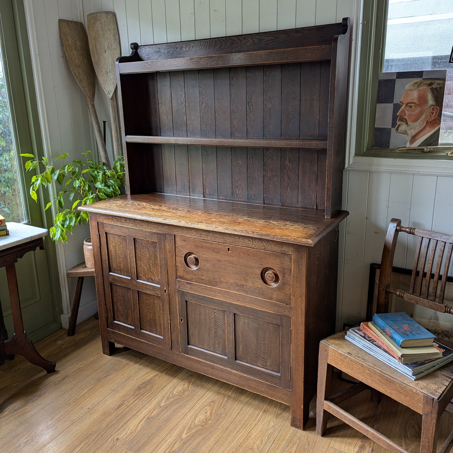 Arts and Crafts Oak Dresser