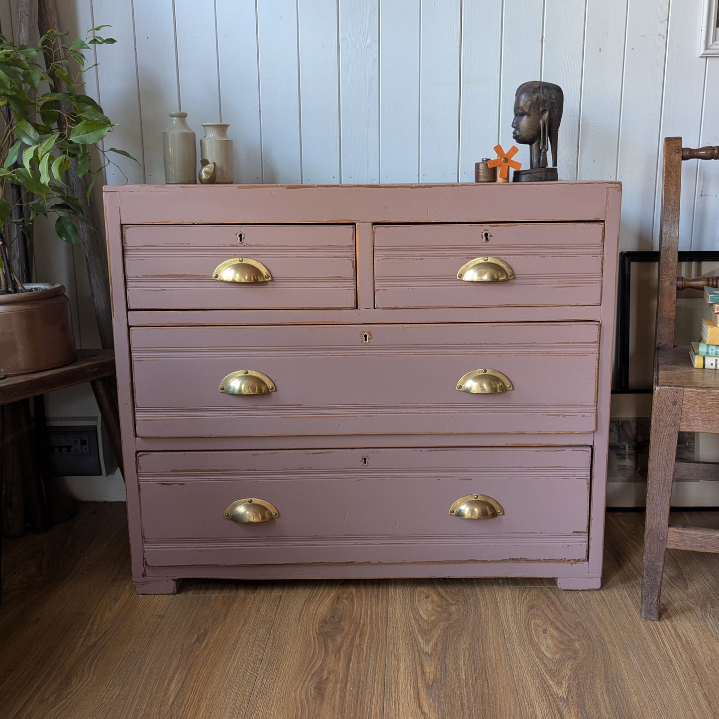 Small Painted Antique Chest of Drawers