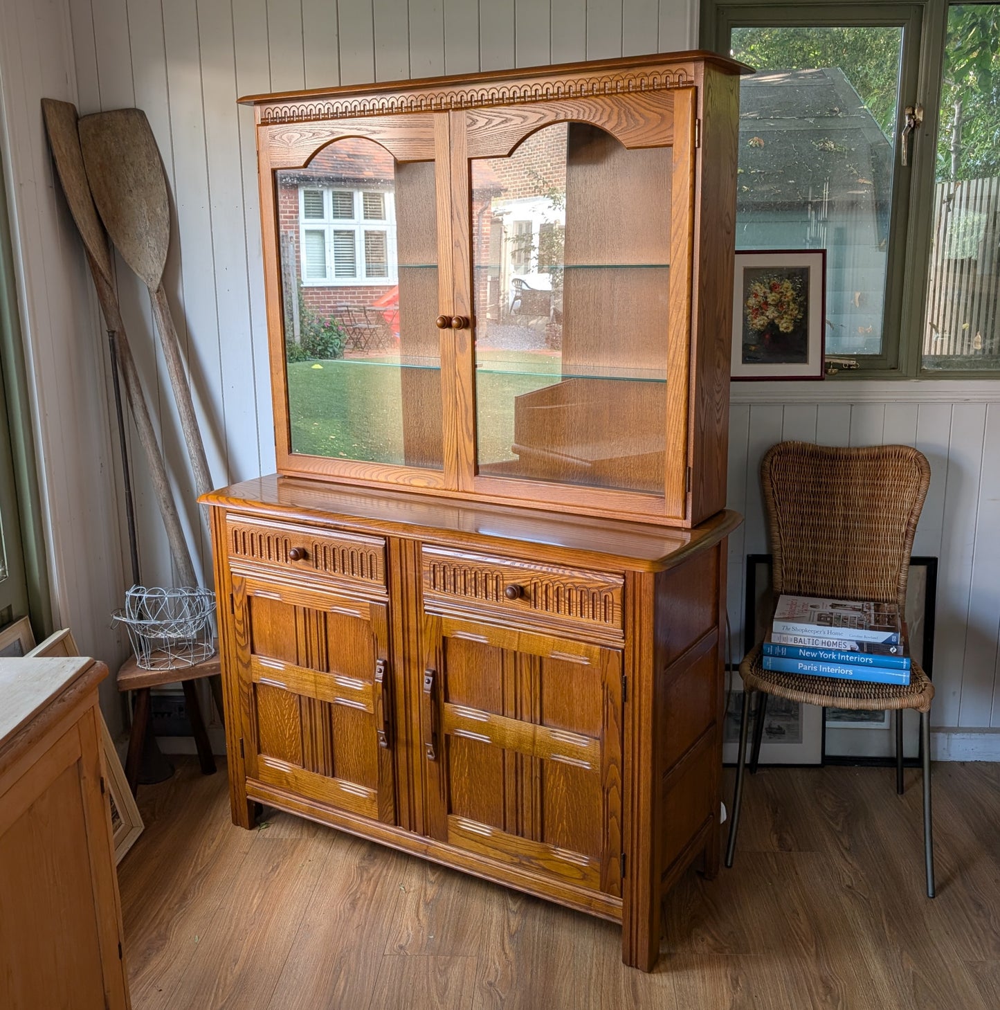 Vintage Glazed Oak Dresser