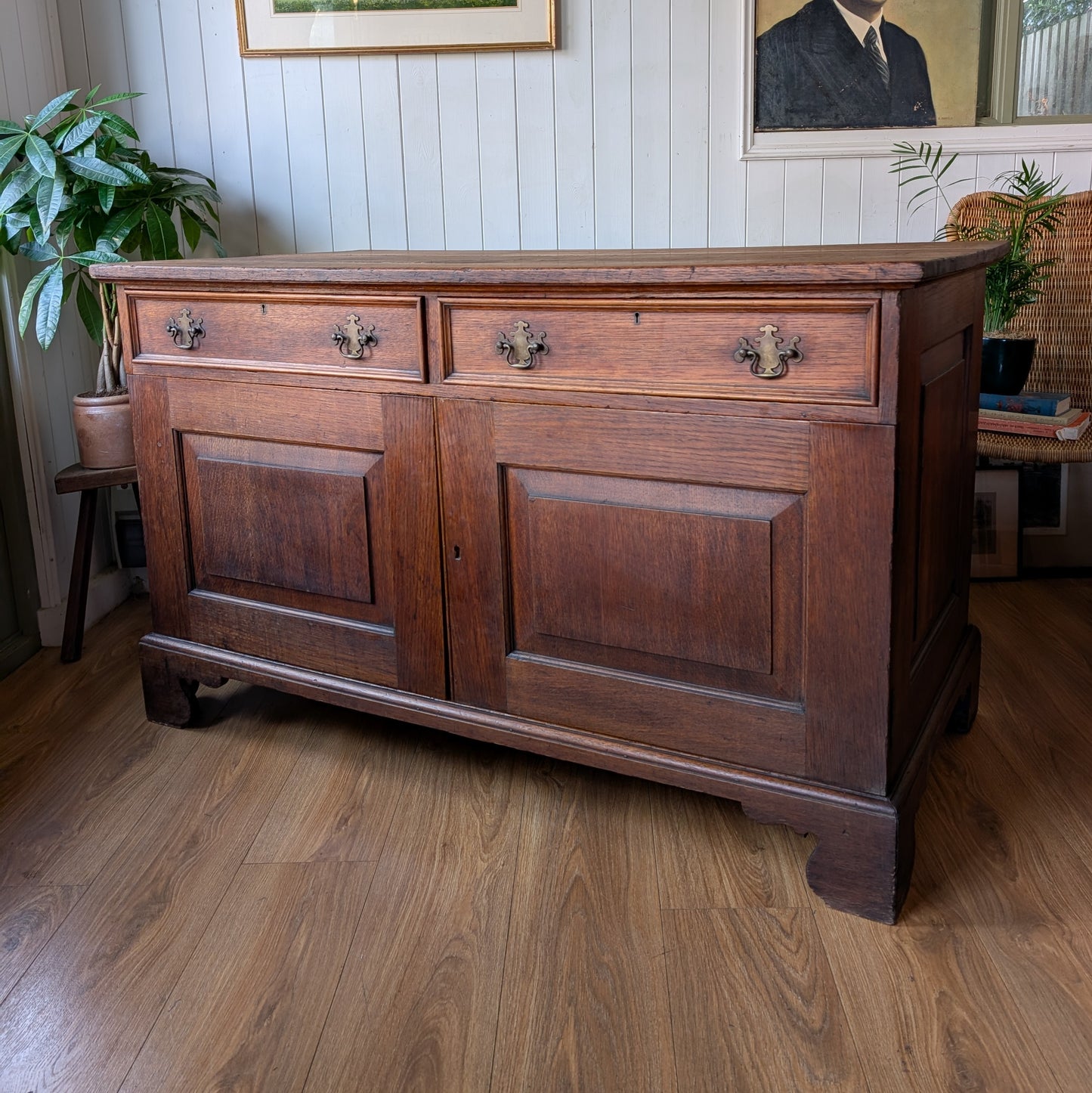 Large Georgian Oak Cupboard