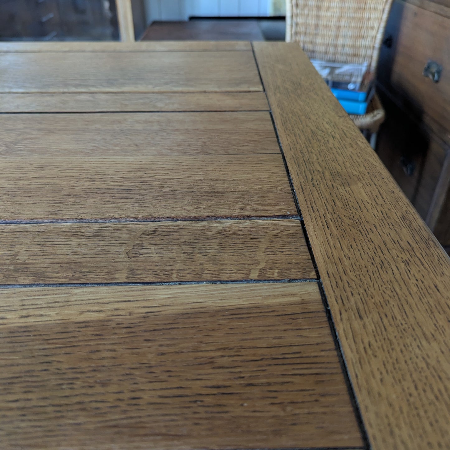 Antique Oak Draw Leaf Table