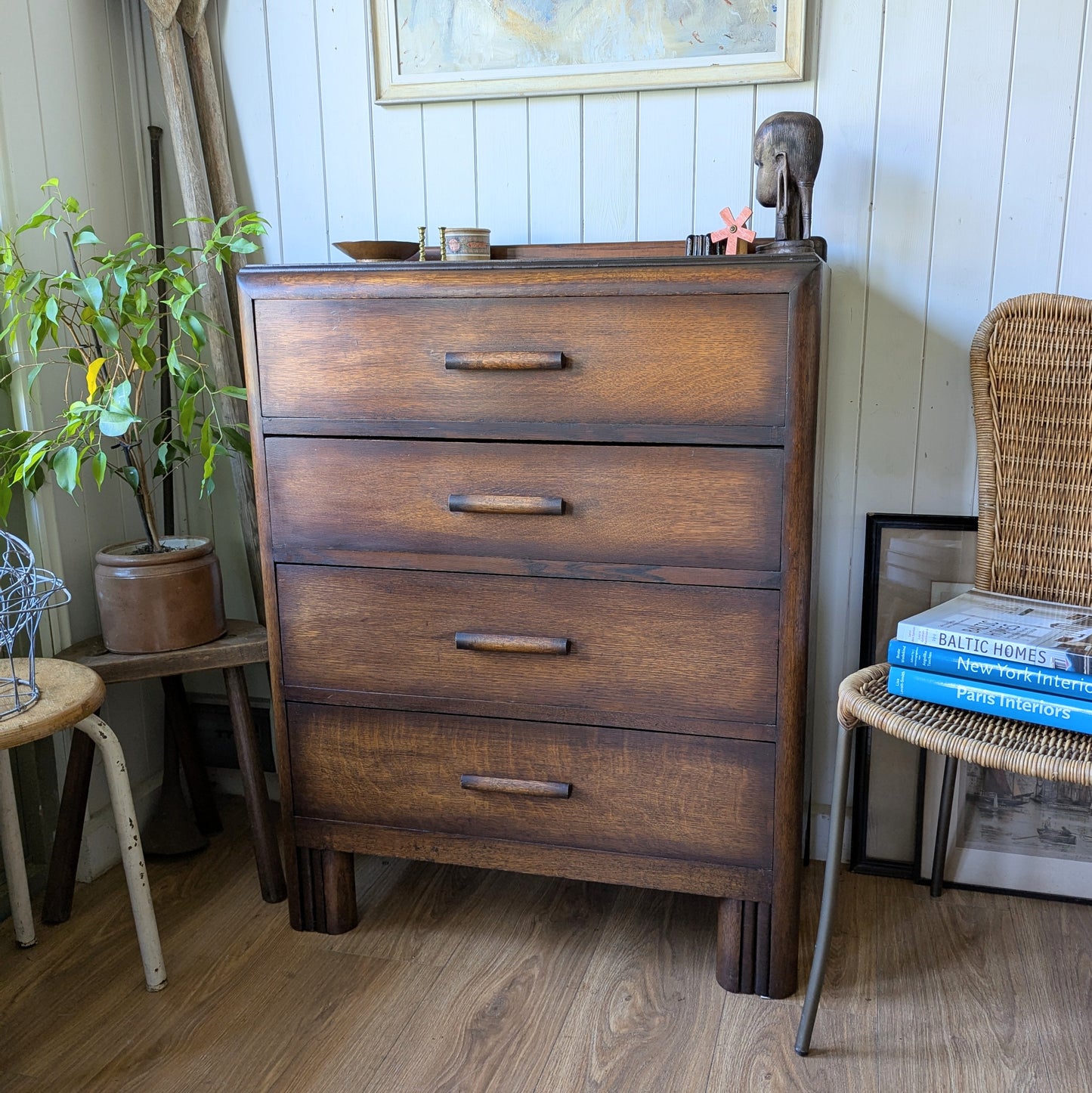 Oak Art Deco Chest of Drawers