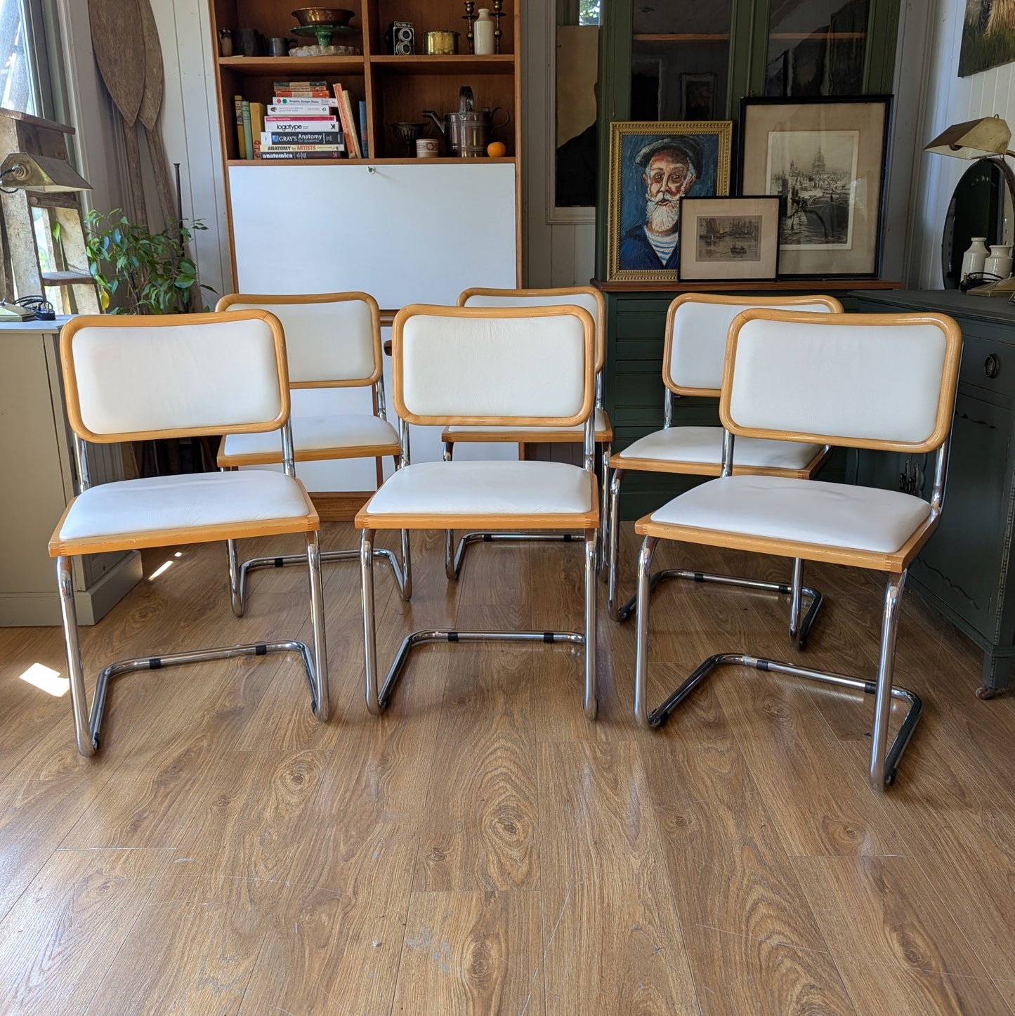 Set of Six Cesca Dining Chairs