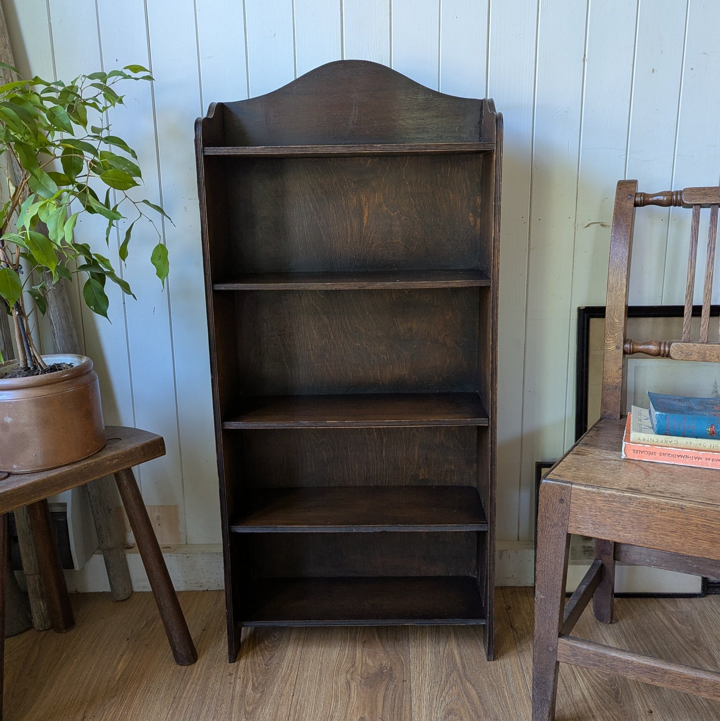 Small Antique Oak Bookcase