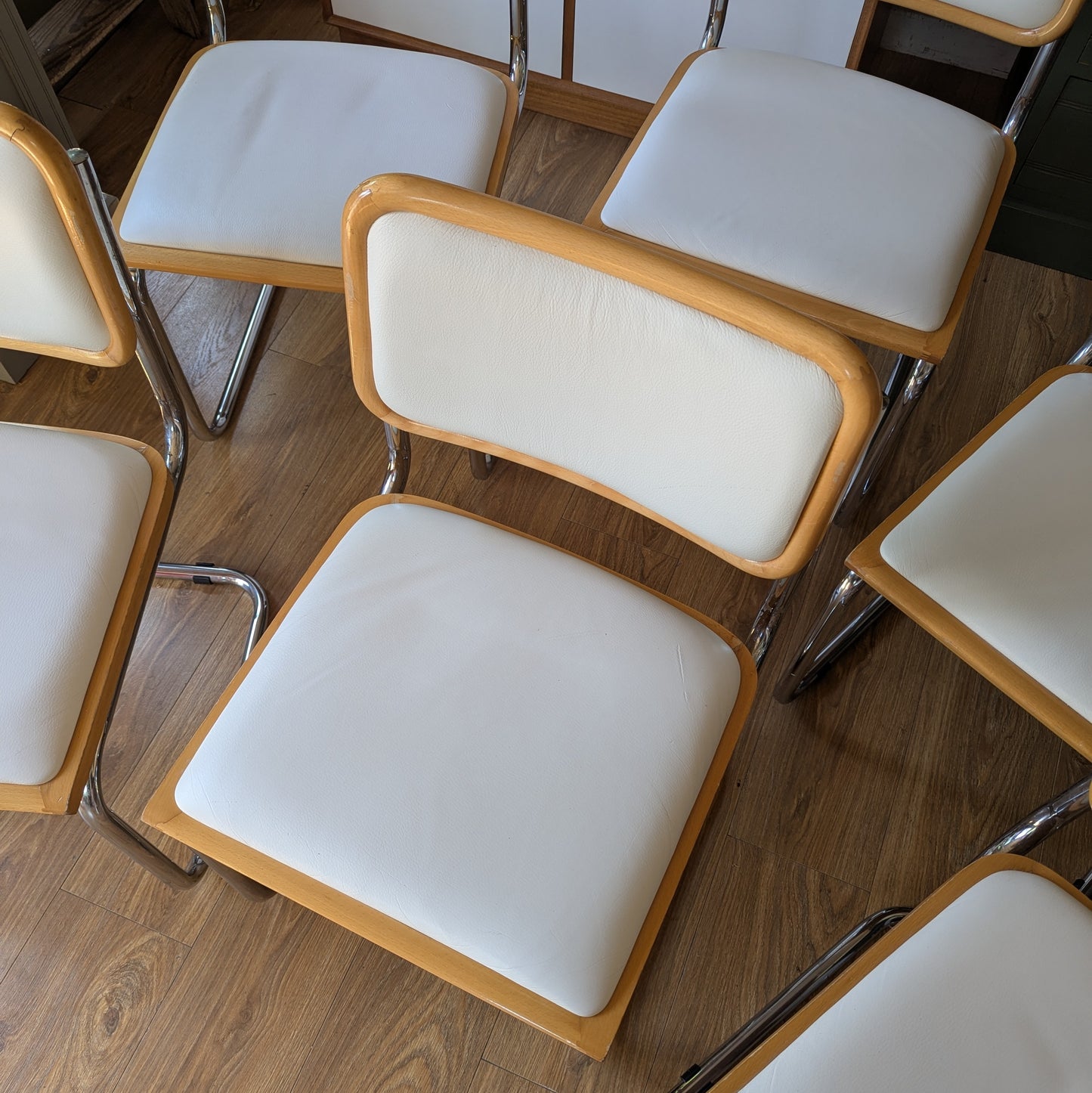 Set of Six Cesca Dining Chairs