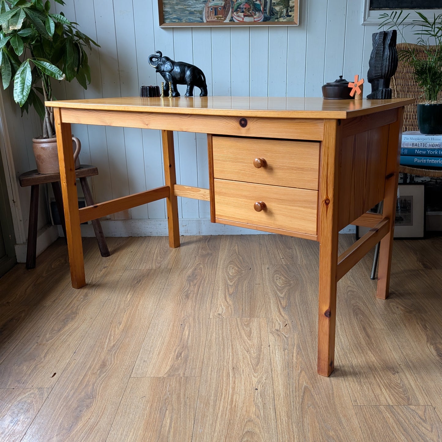 Mid Century Pine Desk