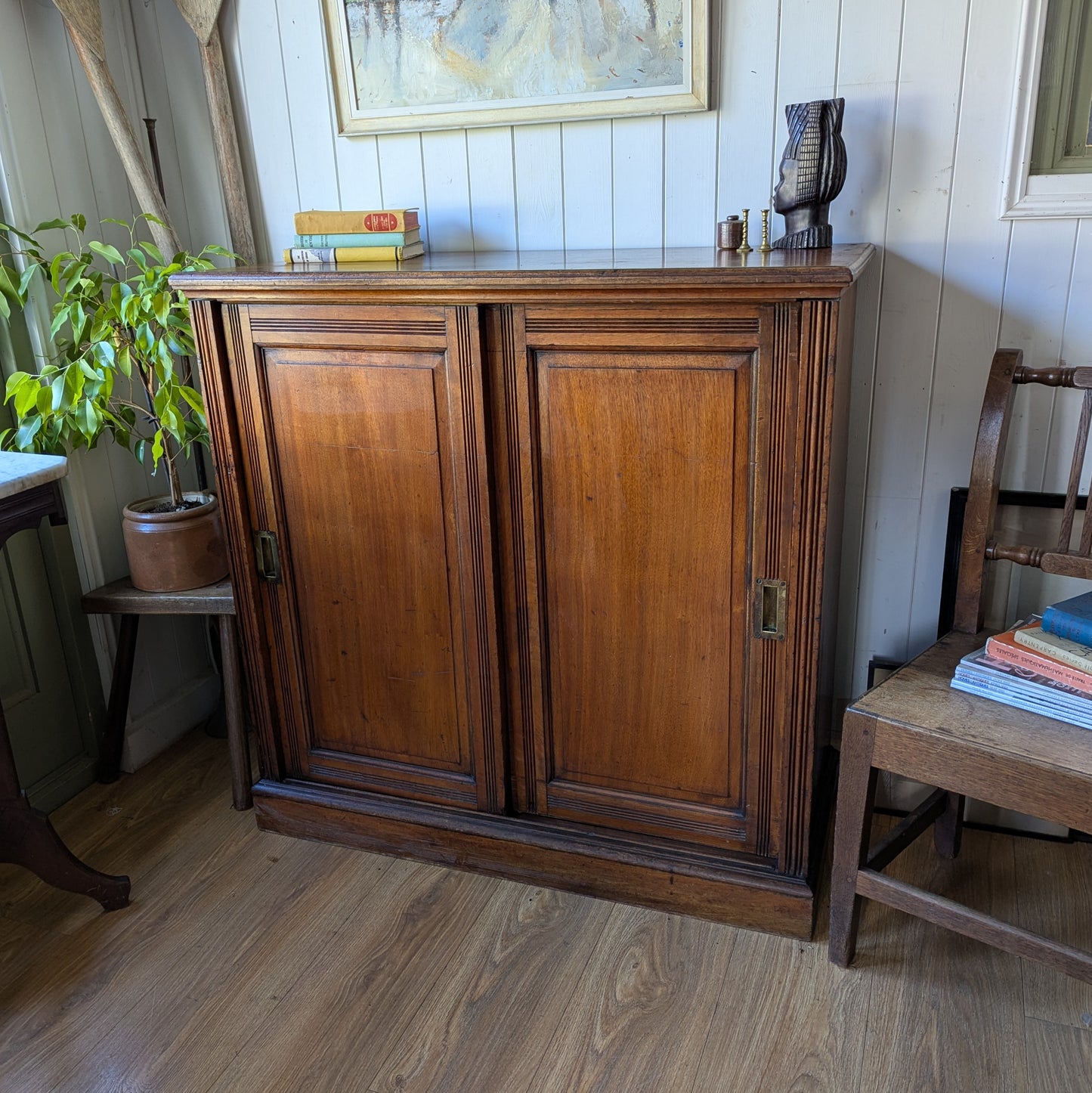 Victorian Cupboard with Sliding Doors