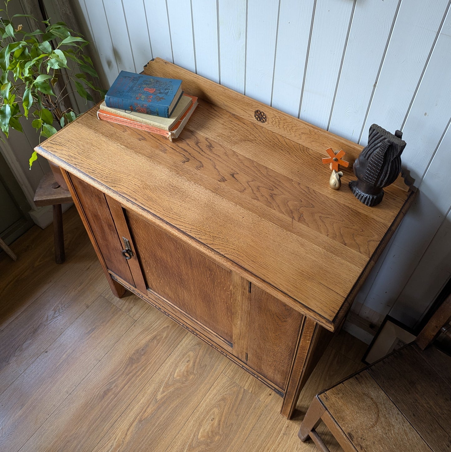Small Antique Oak Cupboard