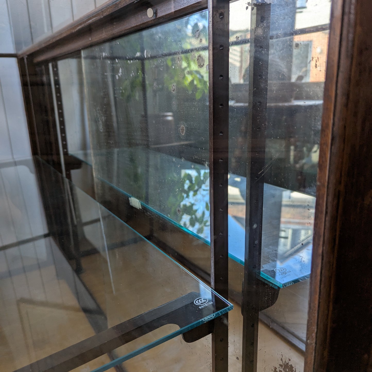 Antique Mirrored Display Unit