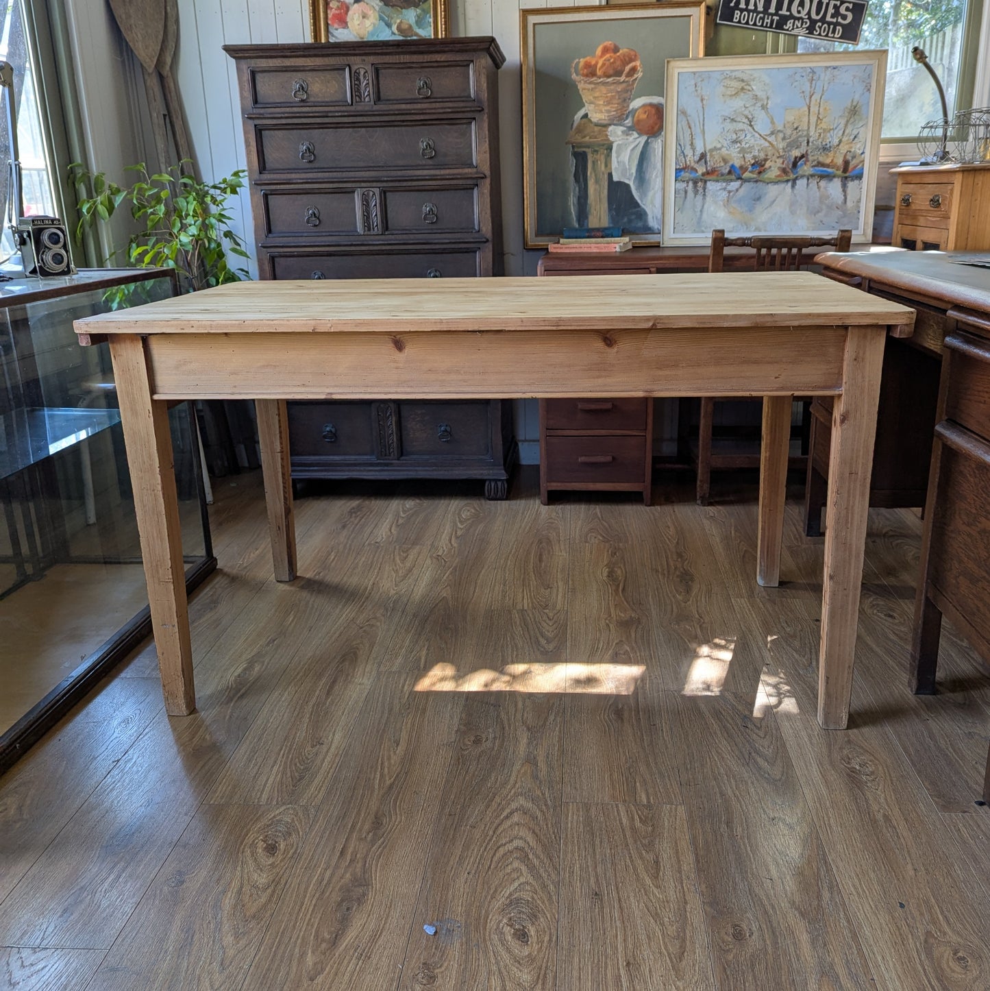 Victorian Pine Farmhouse Table