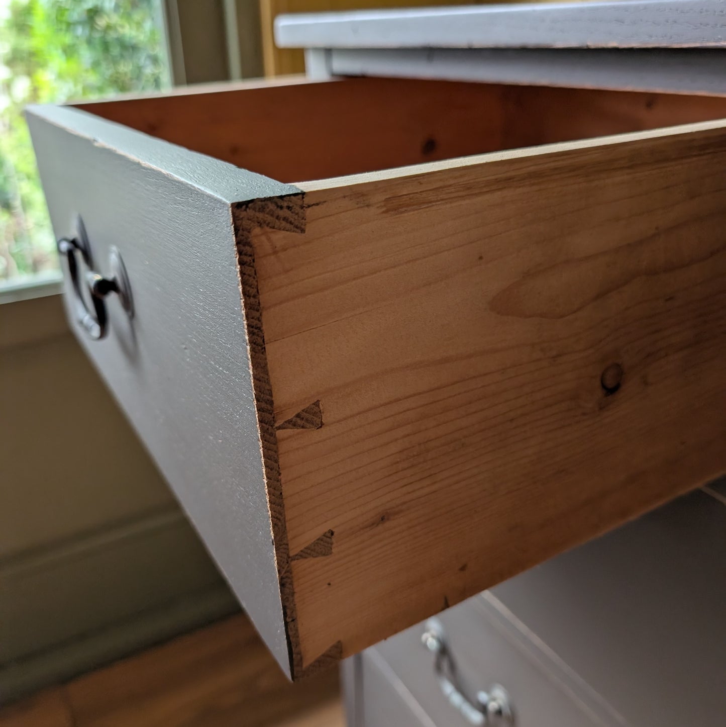Painted Antique Chest of Drawers.