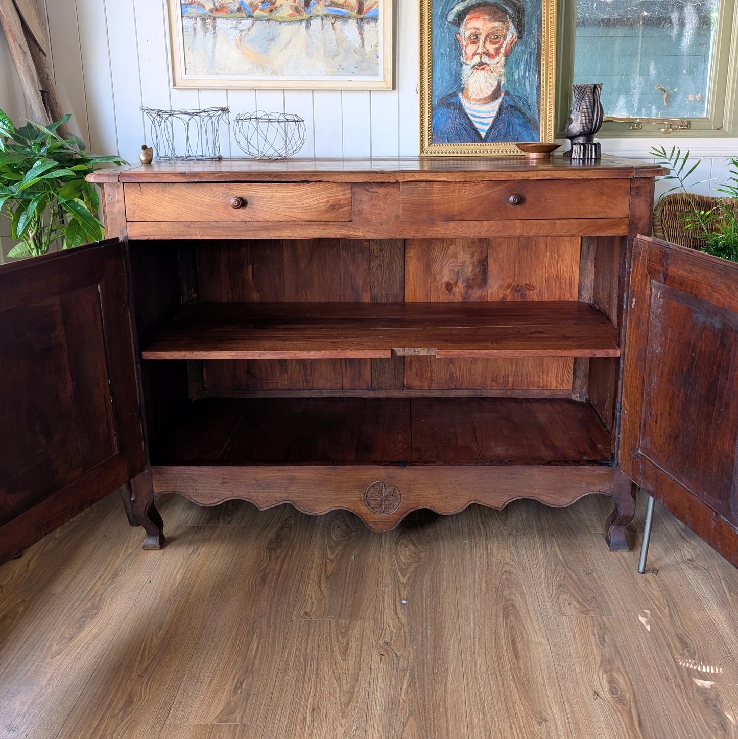 Large Rustic French Cupboard
