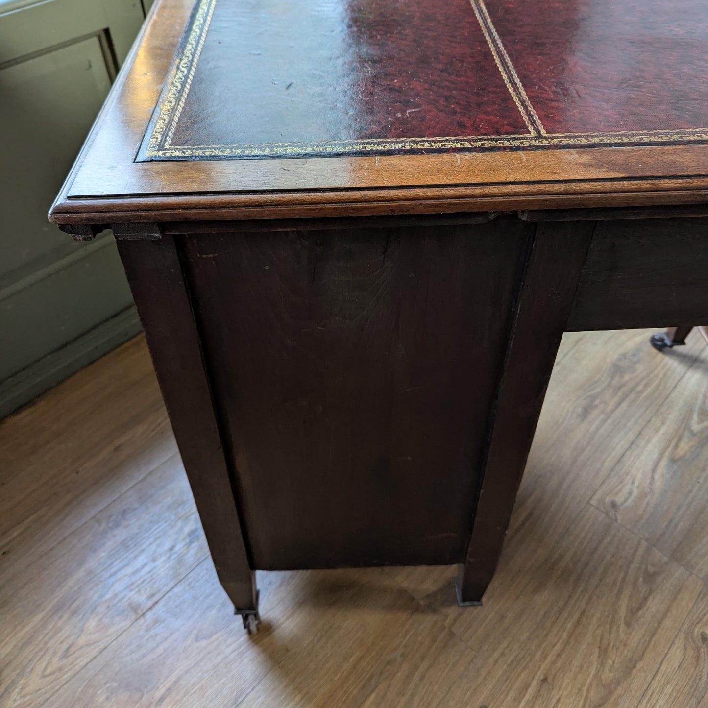 Antique Twin Pedestal Desk