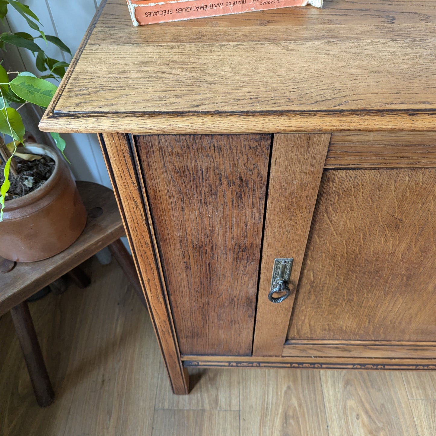 Small Antique Oak Cupboard