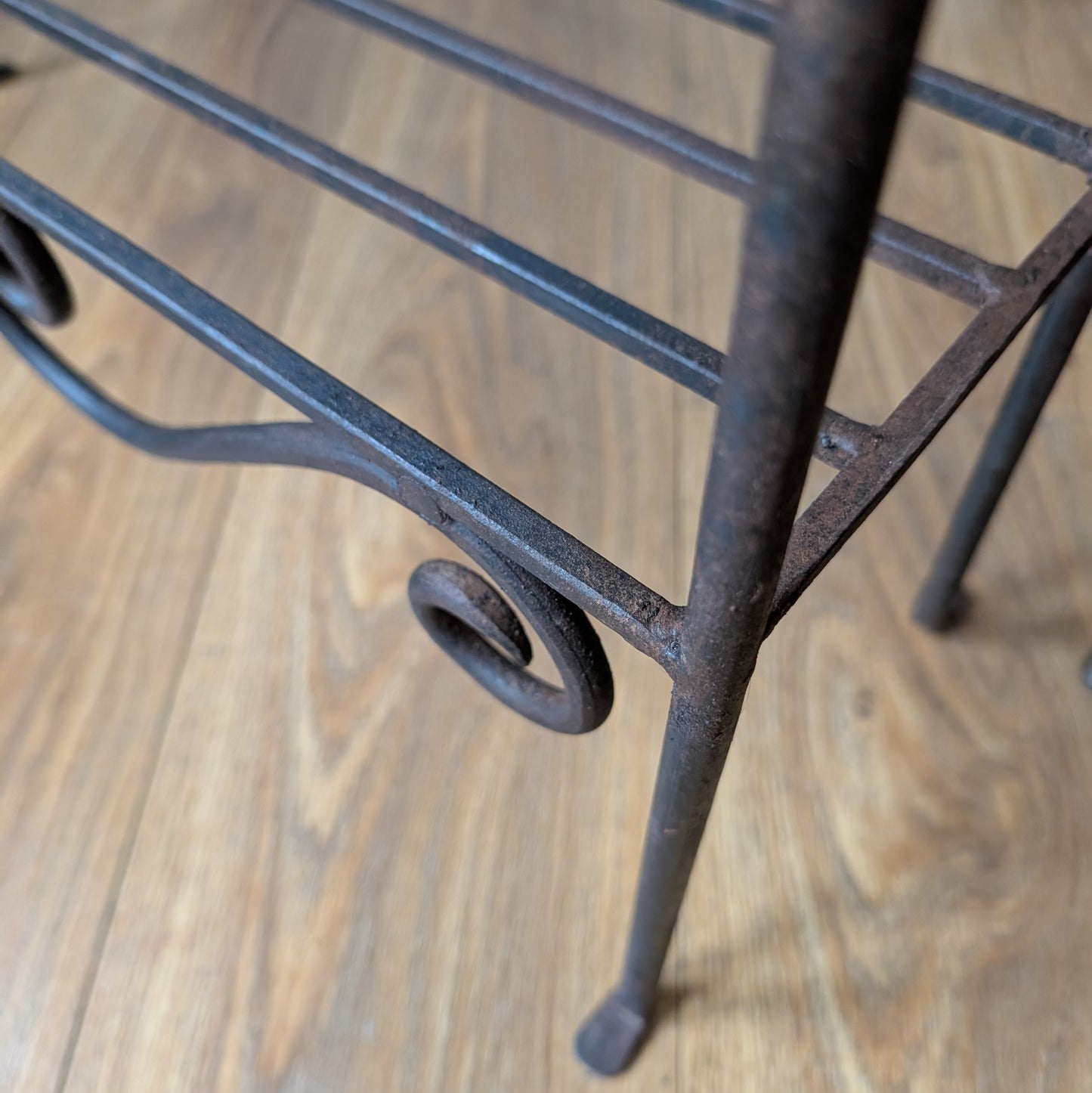 Antique Towel Rail with Shelves