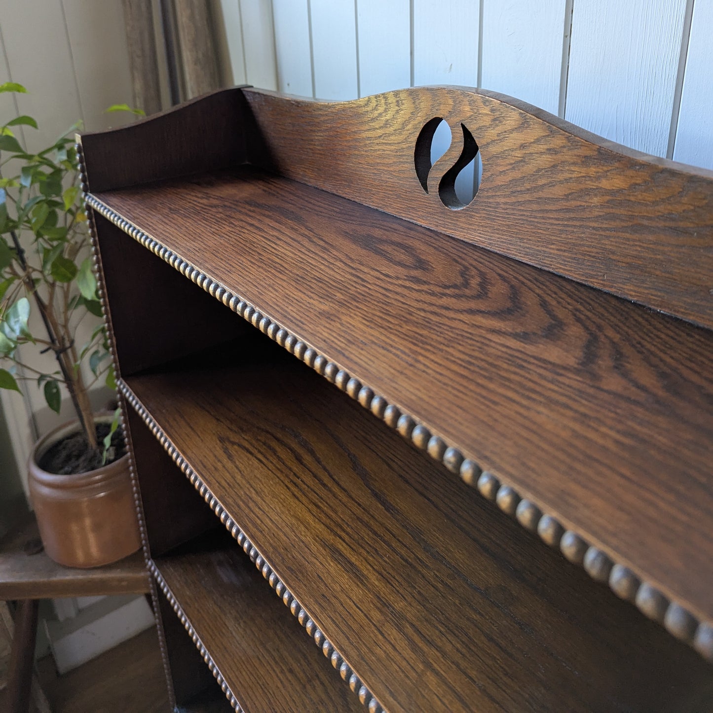 Small Antique Oak Bookcase