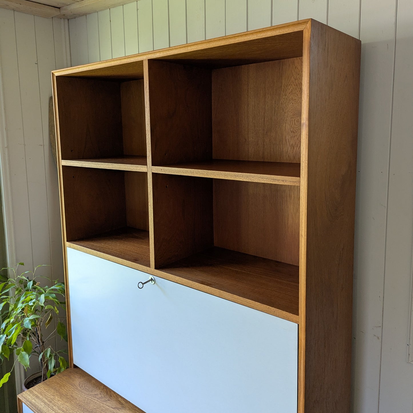 Mid Century Bookcase Bureau