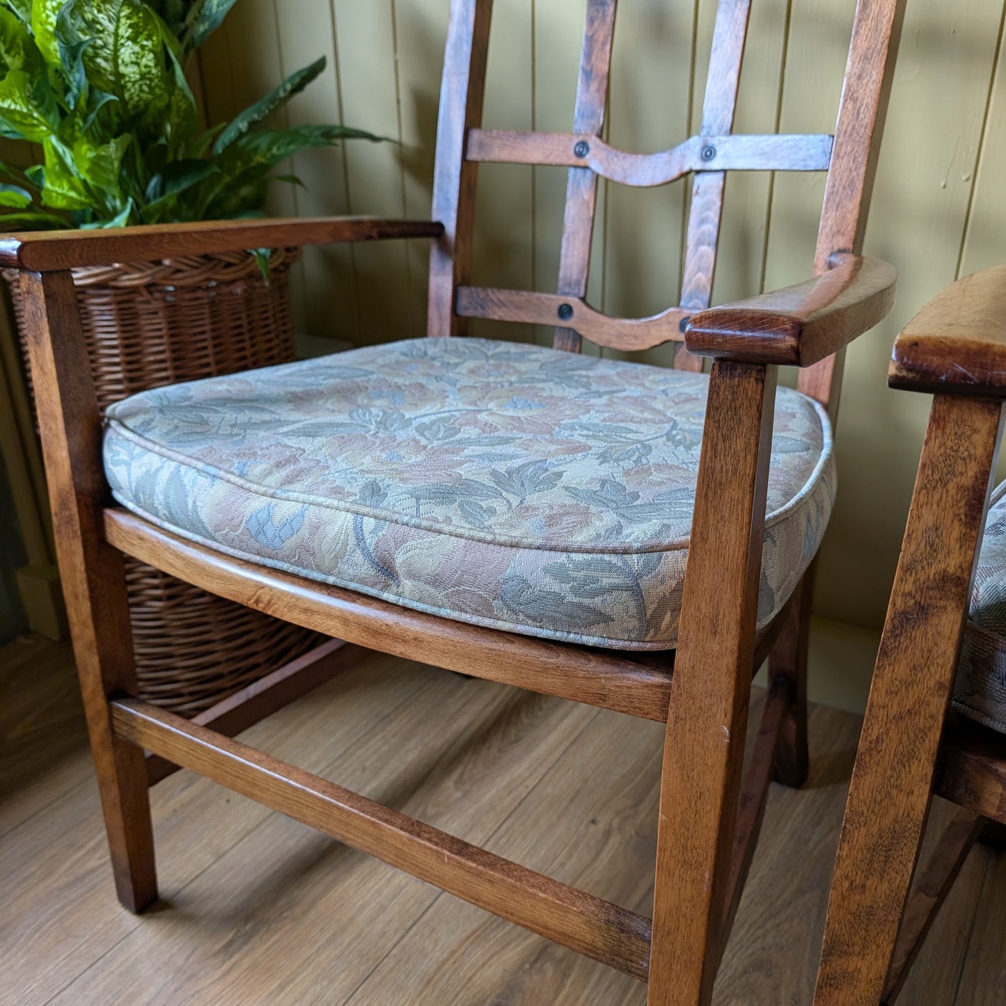 Pair of Arts and Crafts Fireside Chairs