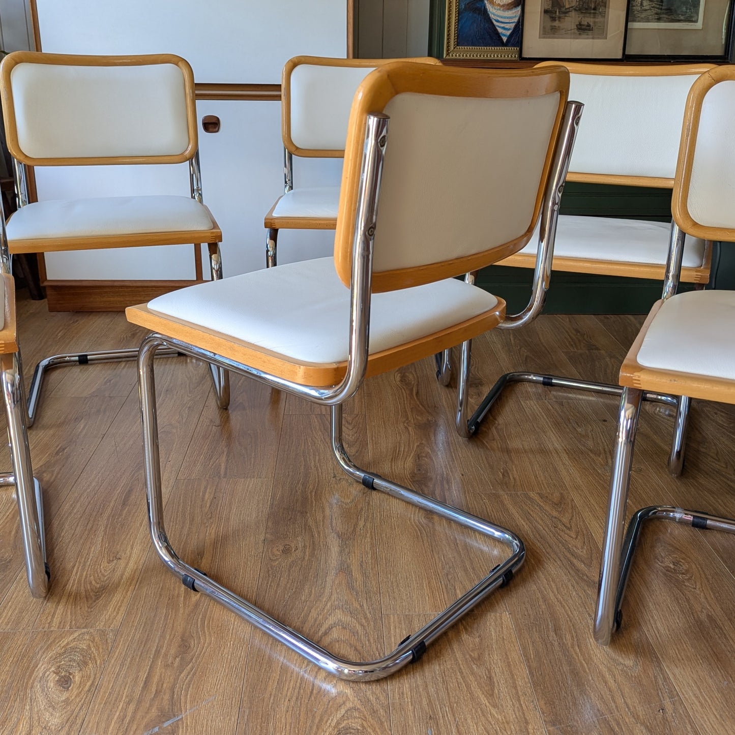 Set of Six Cesca Dining Chairs