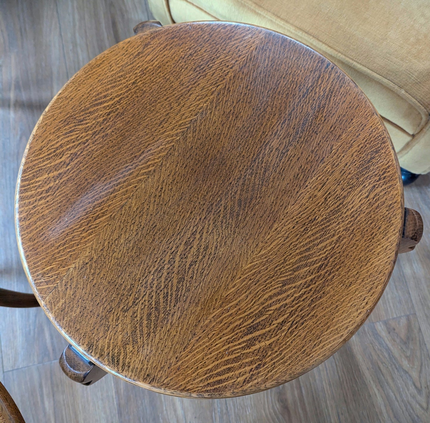 Set of Three Stacking Oak Side Tables