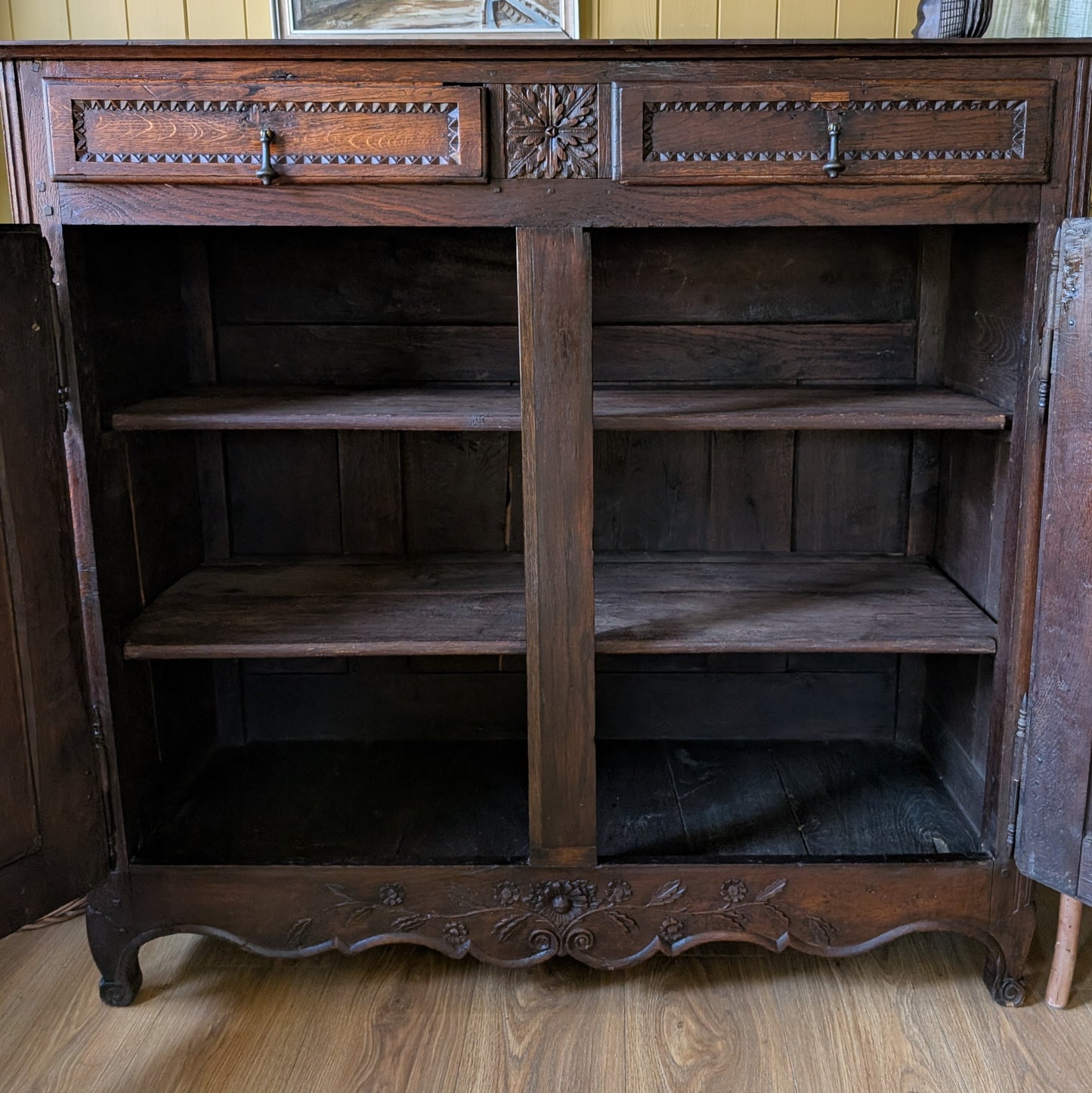 Rustic Antique French Cupboard