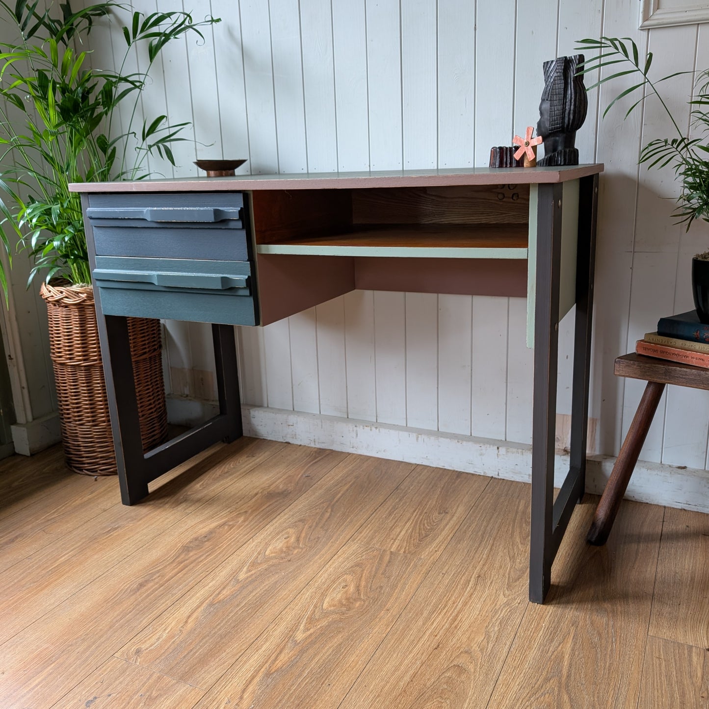 Painted Mid Century Desk