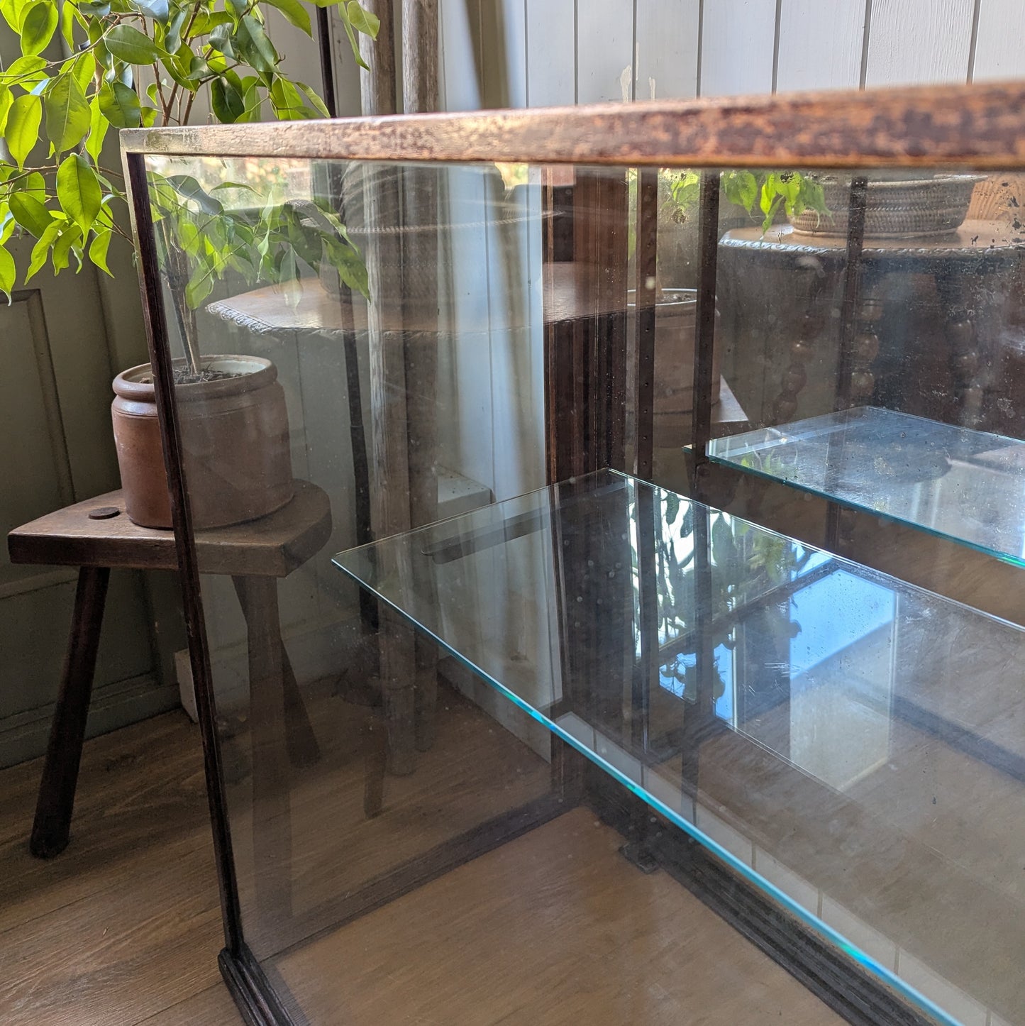 Antique Mirrored Display Unit