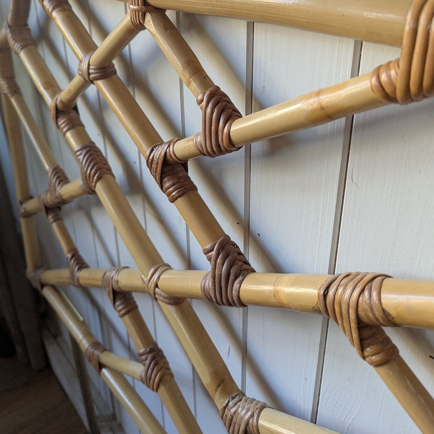 Mid Century Bamboo Single Headboard