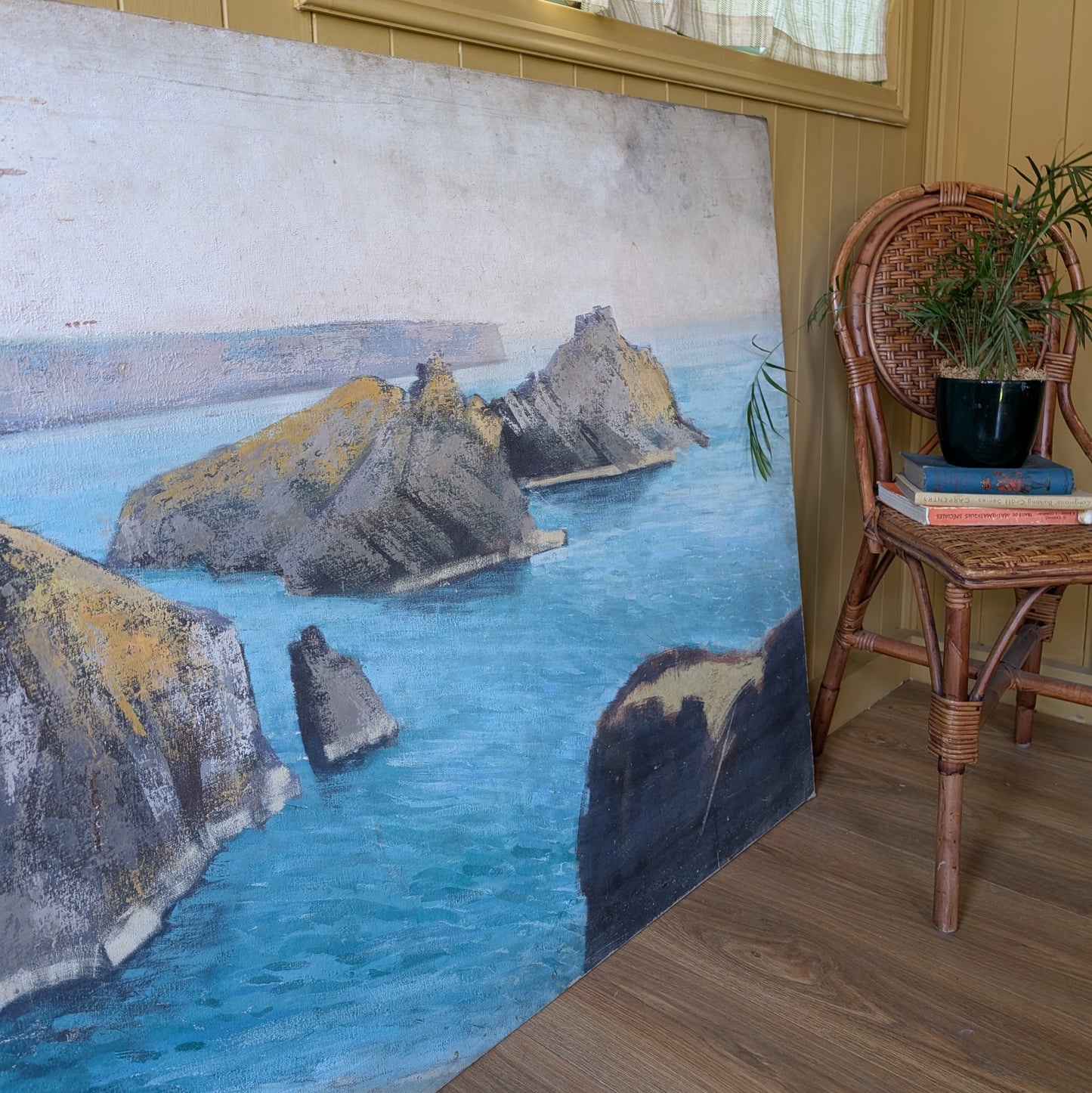 Very Large Oil Painting of Kynance Cove Cornwall