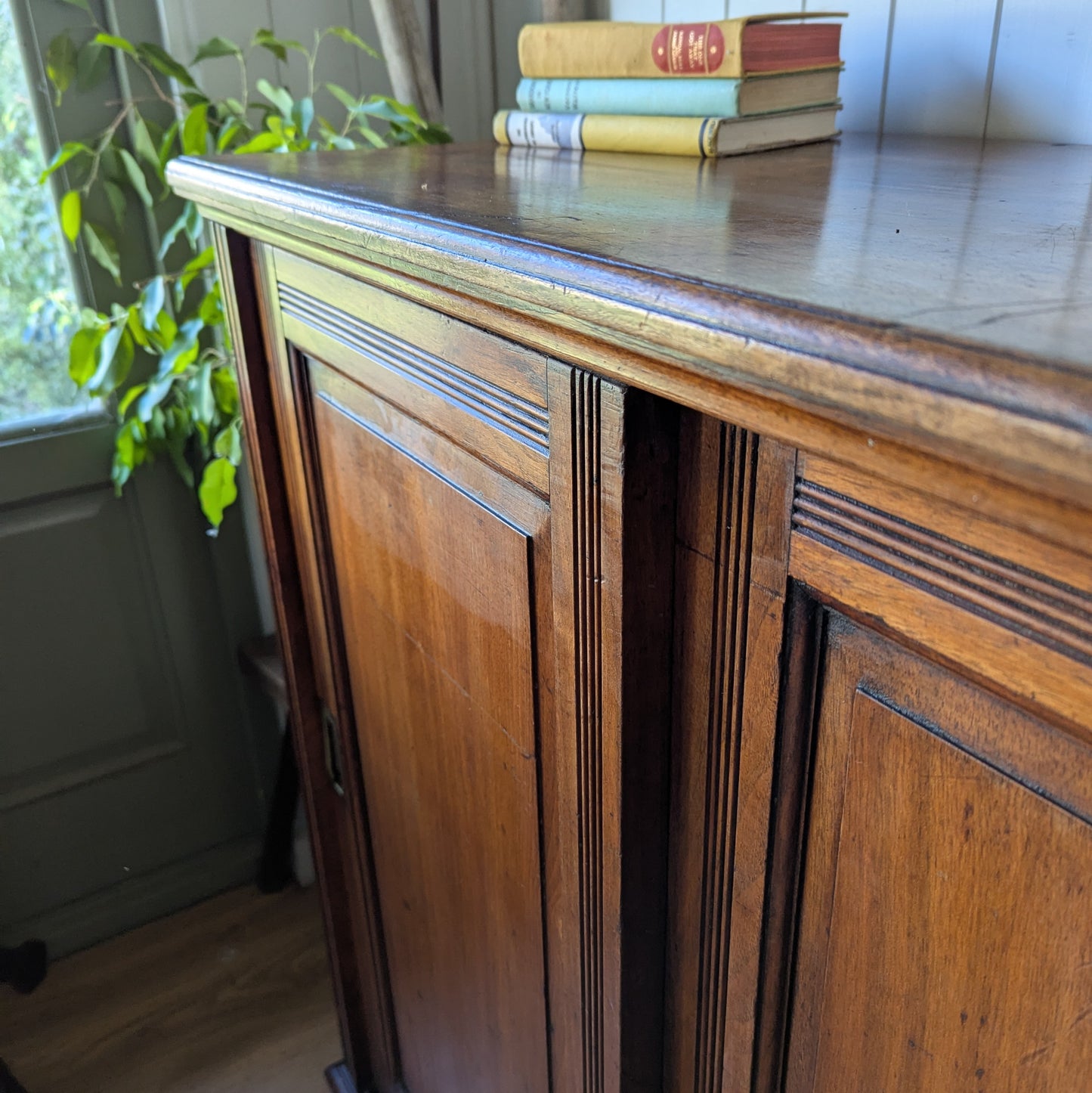 Victorian Cupboard with Sliding Doors
