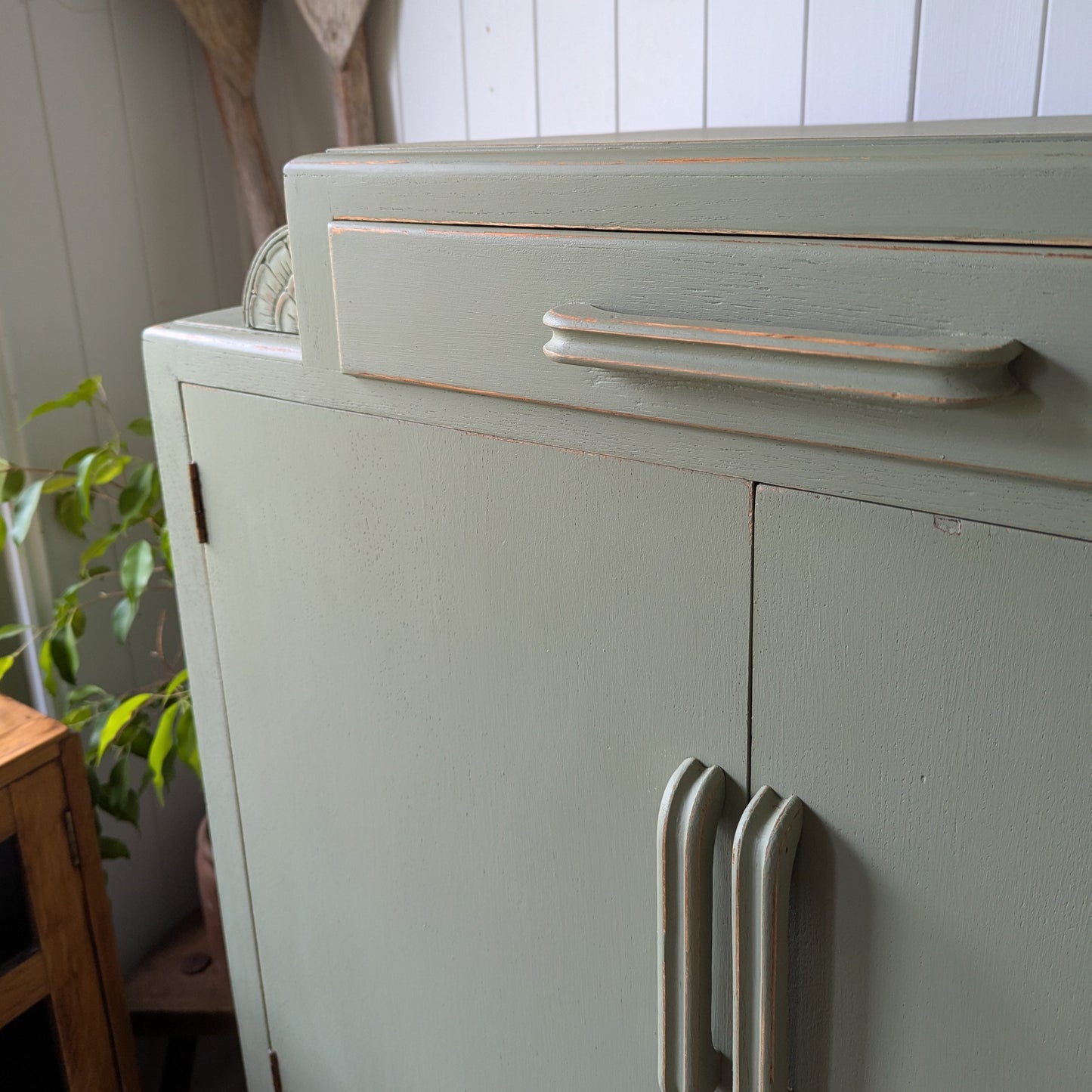 Small Vintage Painted Wardrobe.