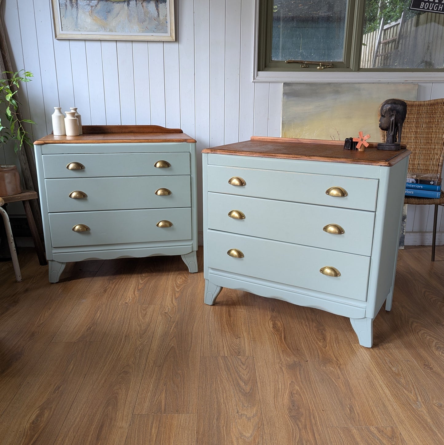 Pair of Painted Chest of Drawers