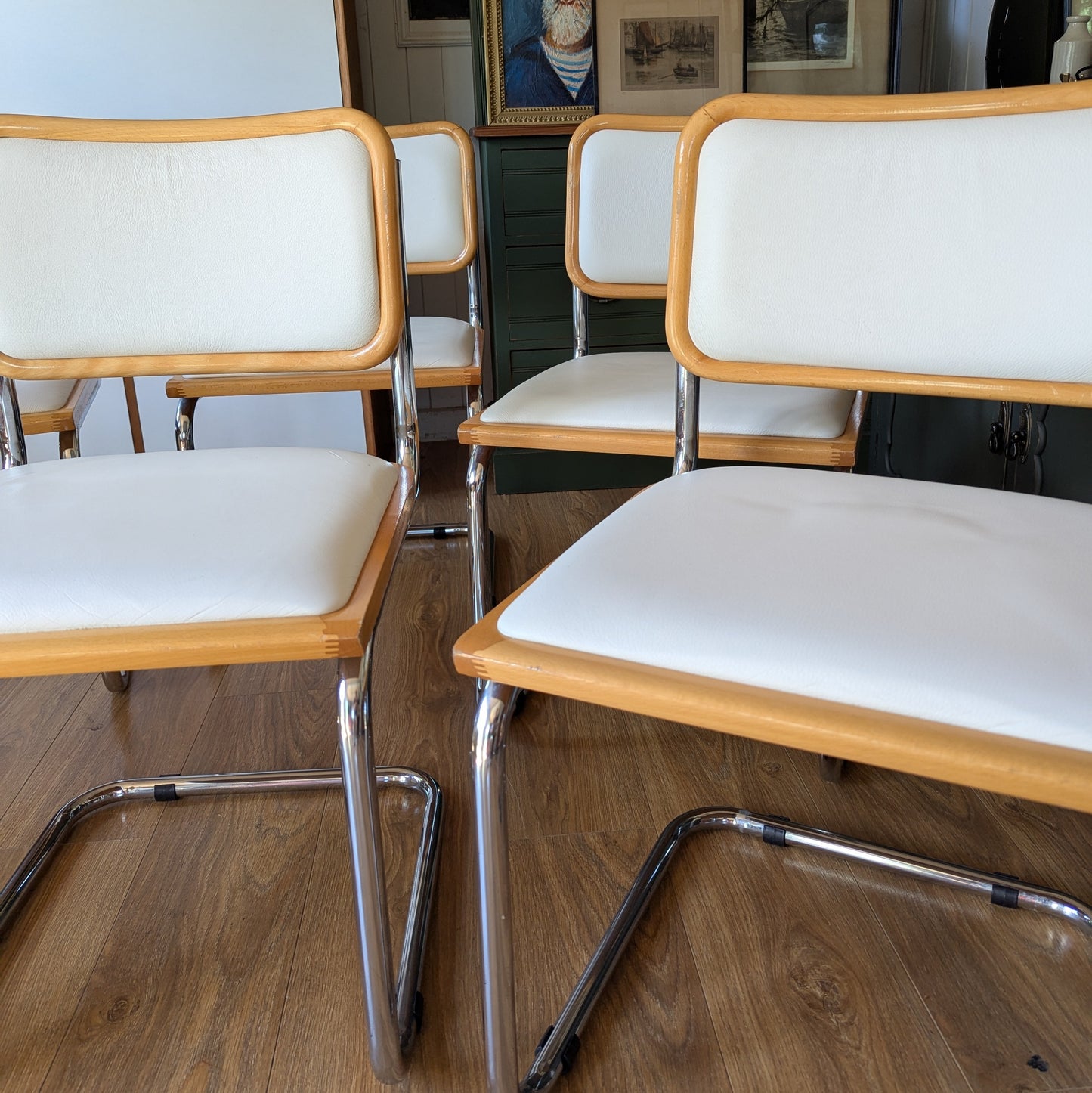 Set of Six Cesca Dining Chairs