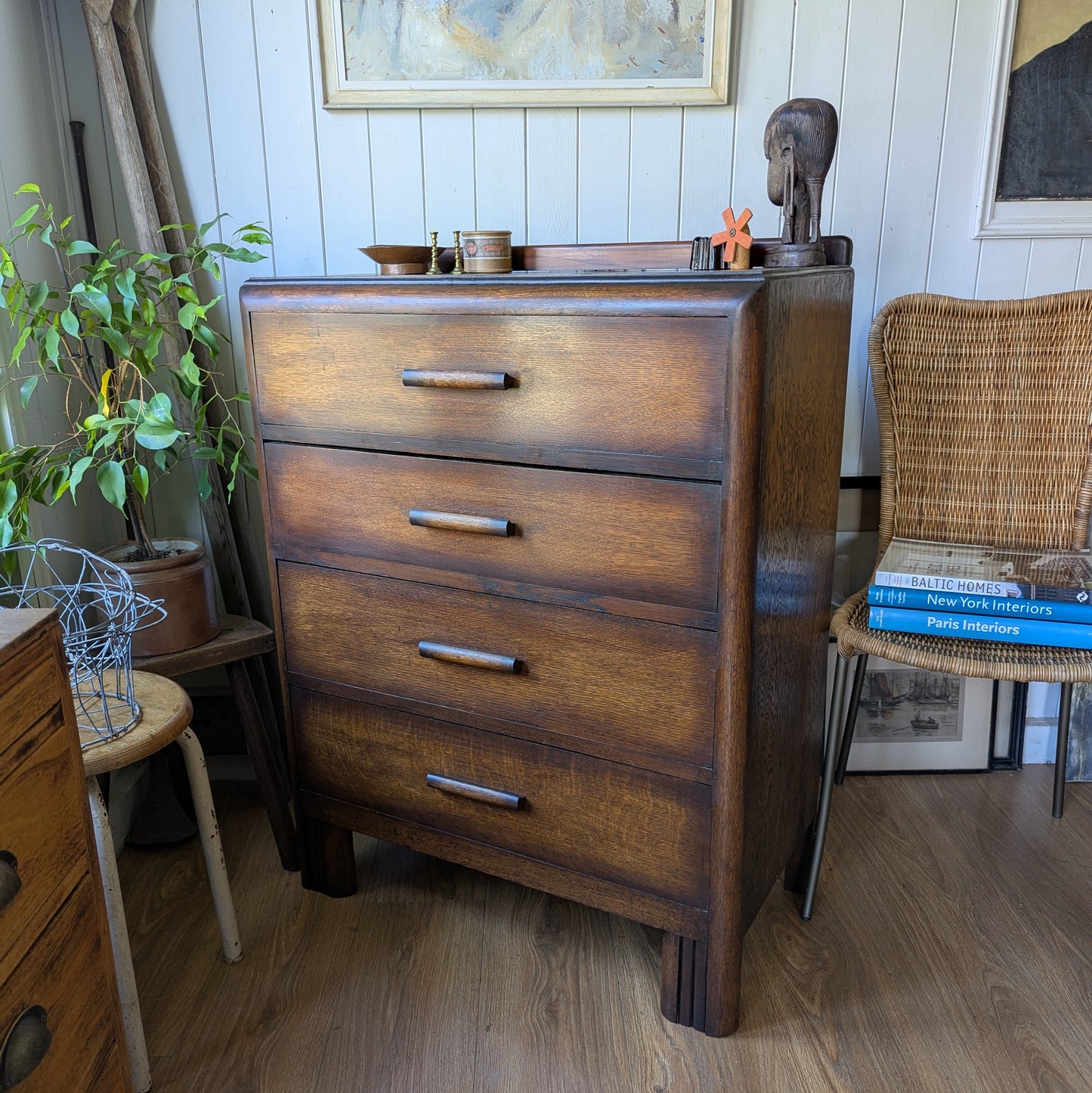 Oak Art Deco Chest of Drawers