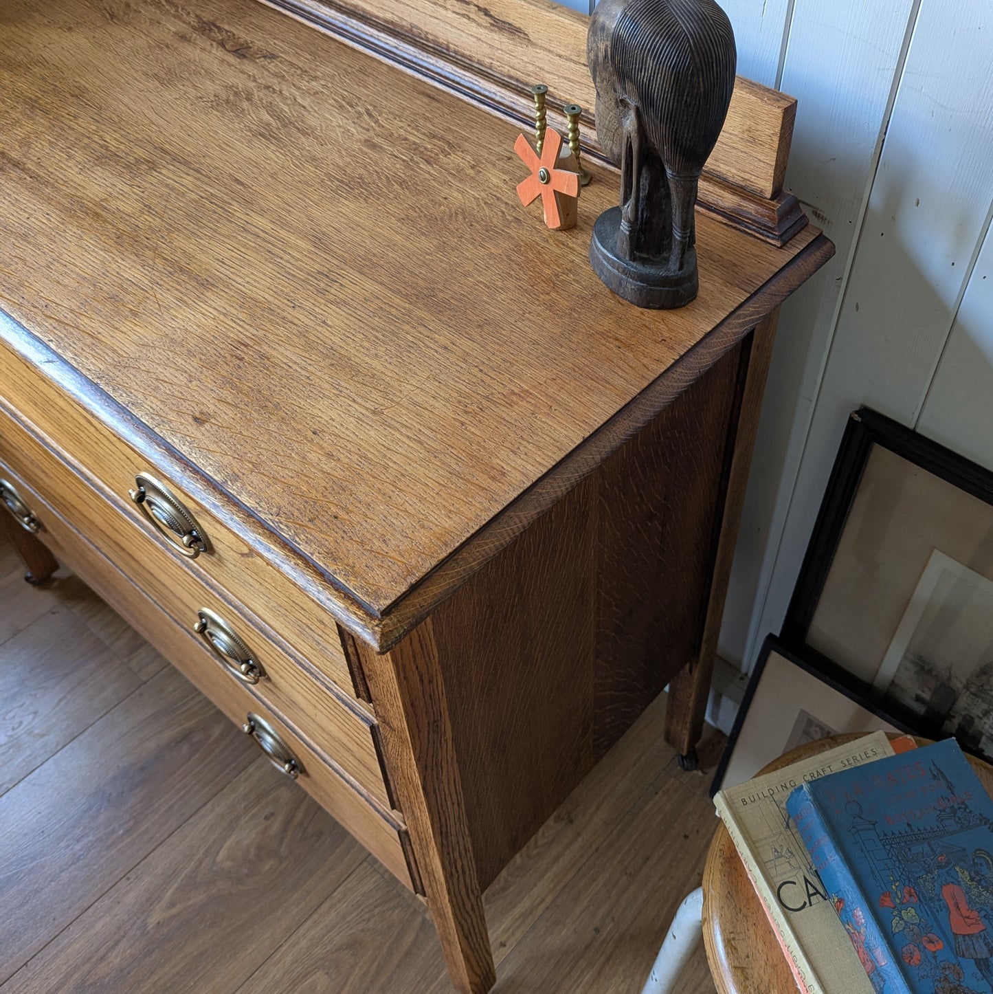 Small Antique Oak Chest of Drawers