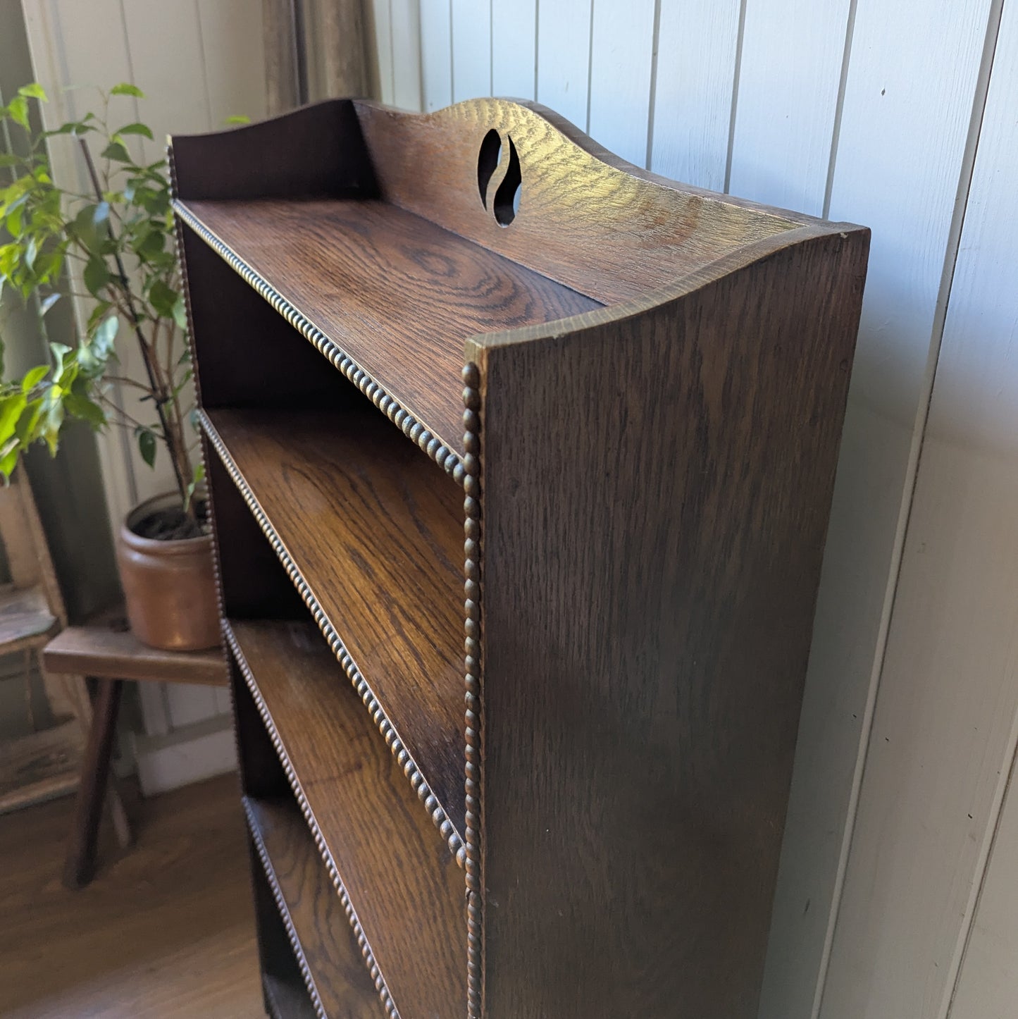 Small Antique Oak Bookcase