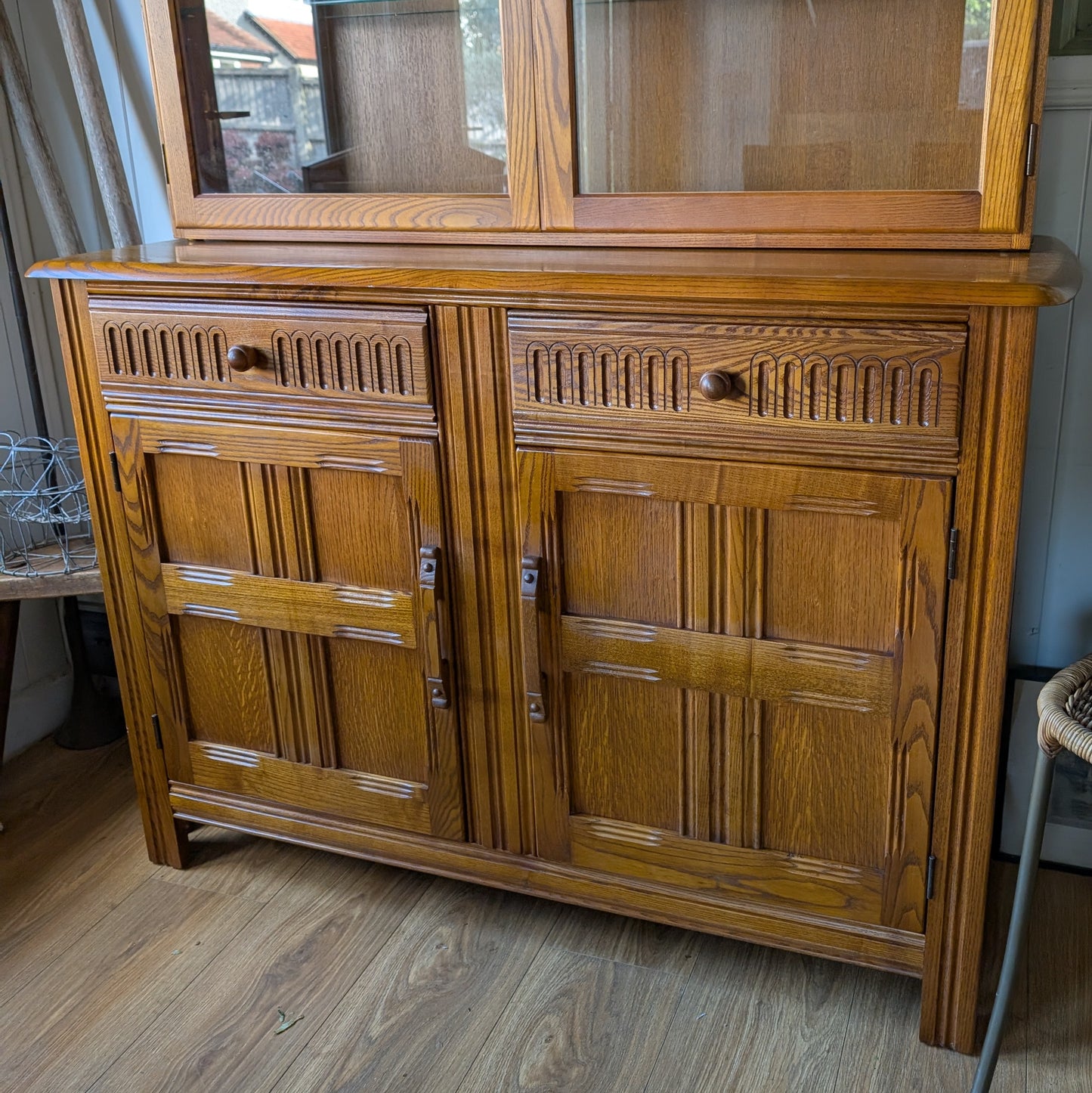 Vintage Glazed Oak Dresser