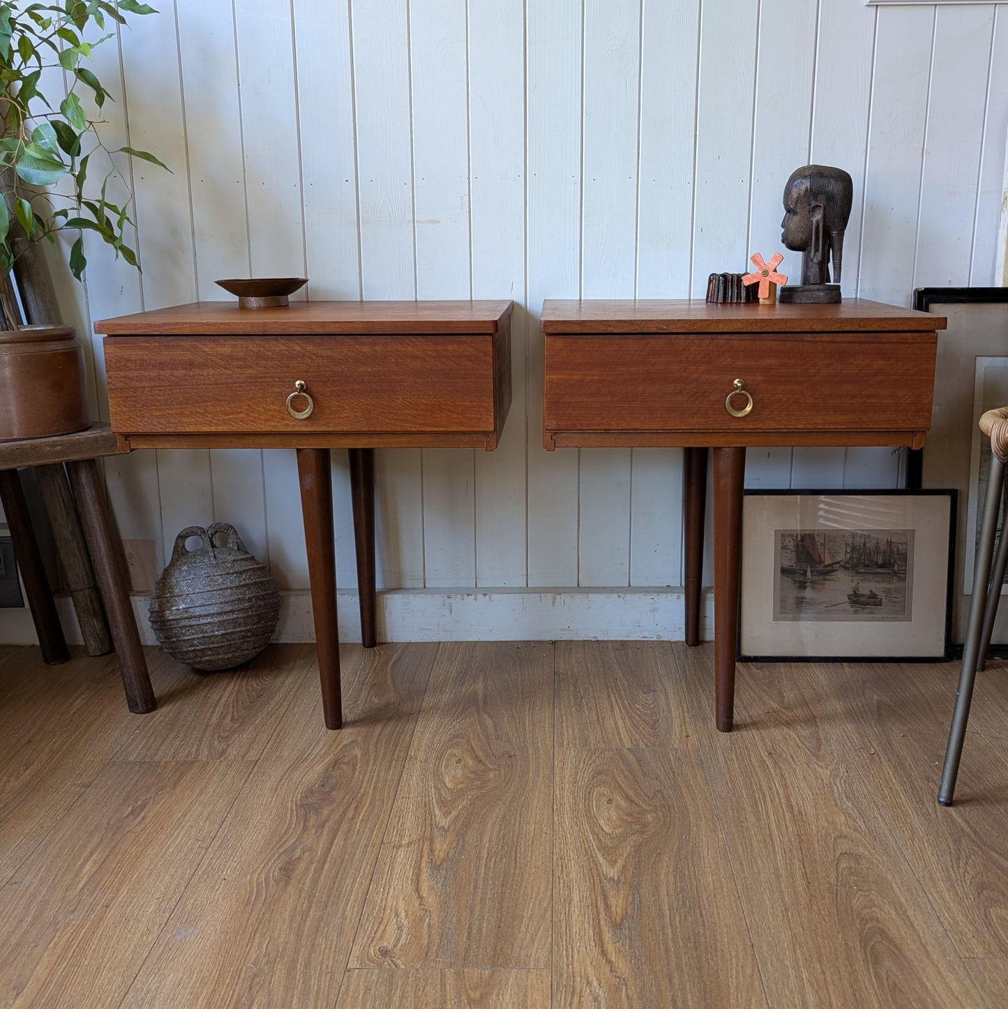 Pair of Mid Century Bedside Tables