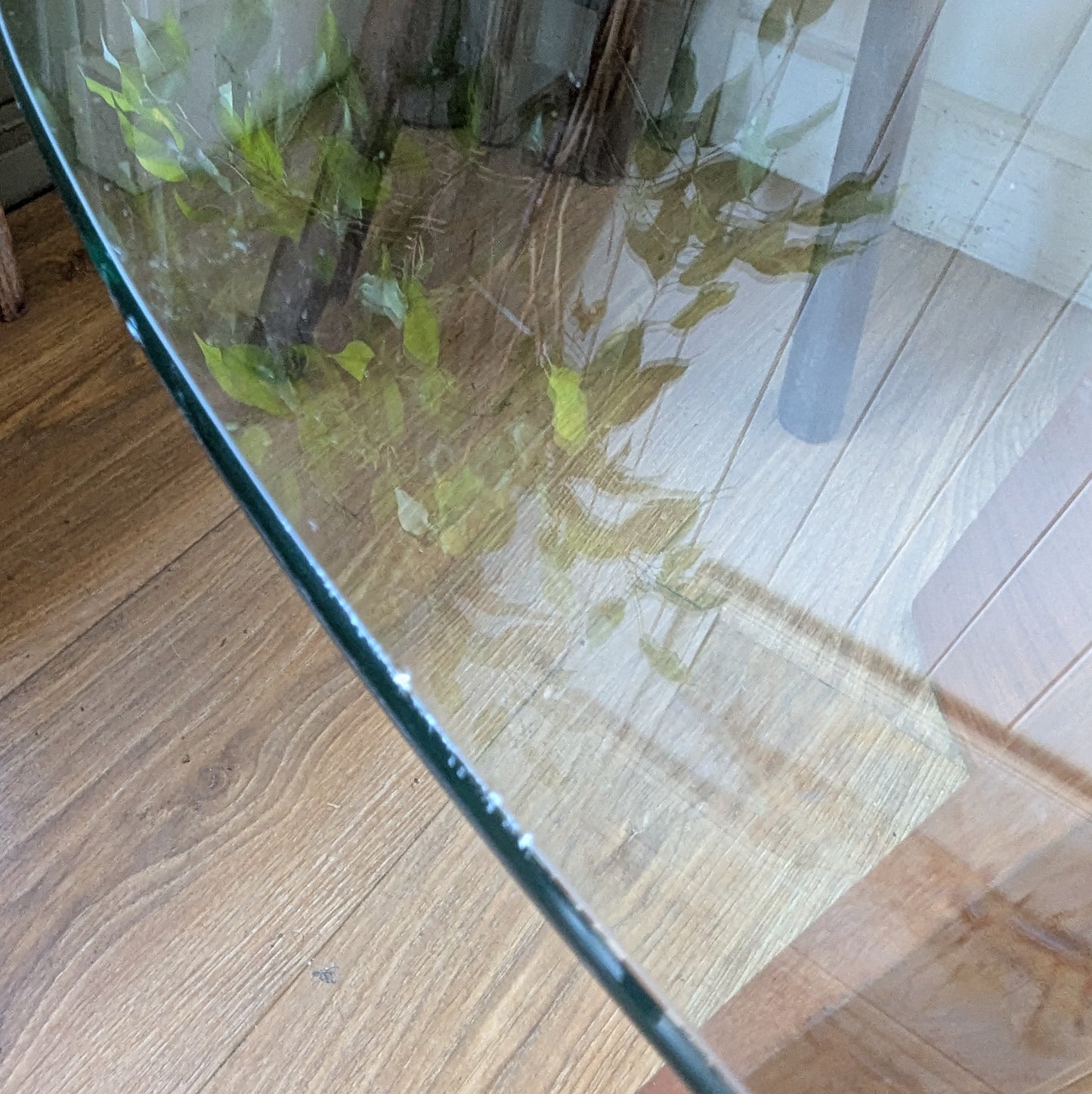 Mid Century Glass Coffee Table