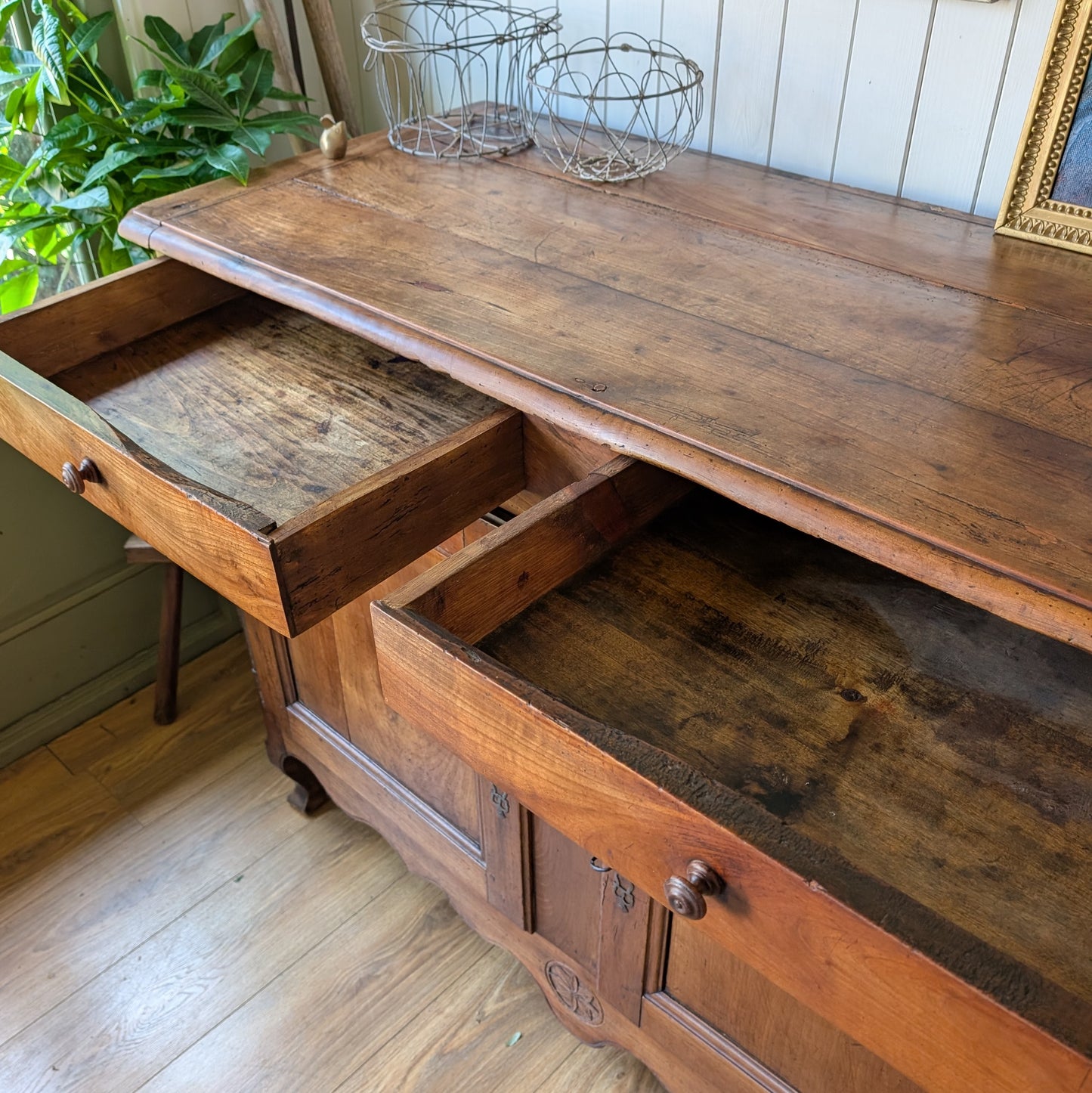 Large Rustic French Cupboard