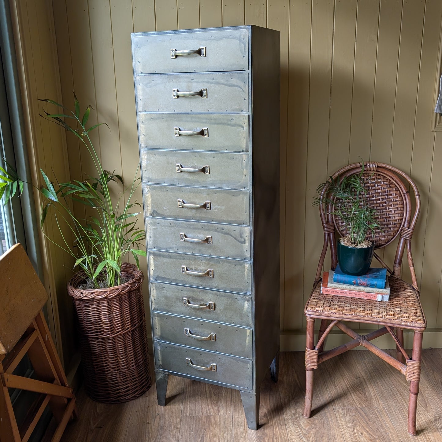 Vintage Industrial Steel Drawers