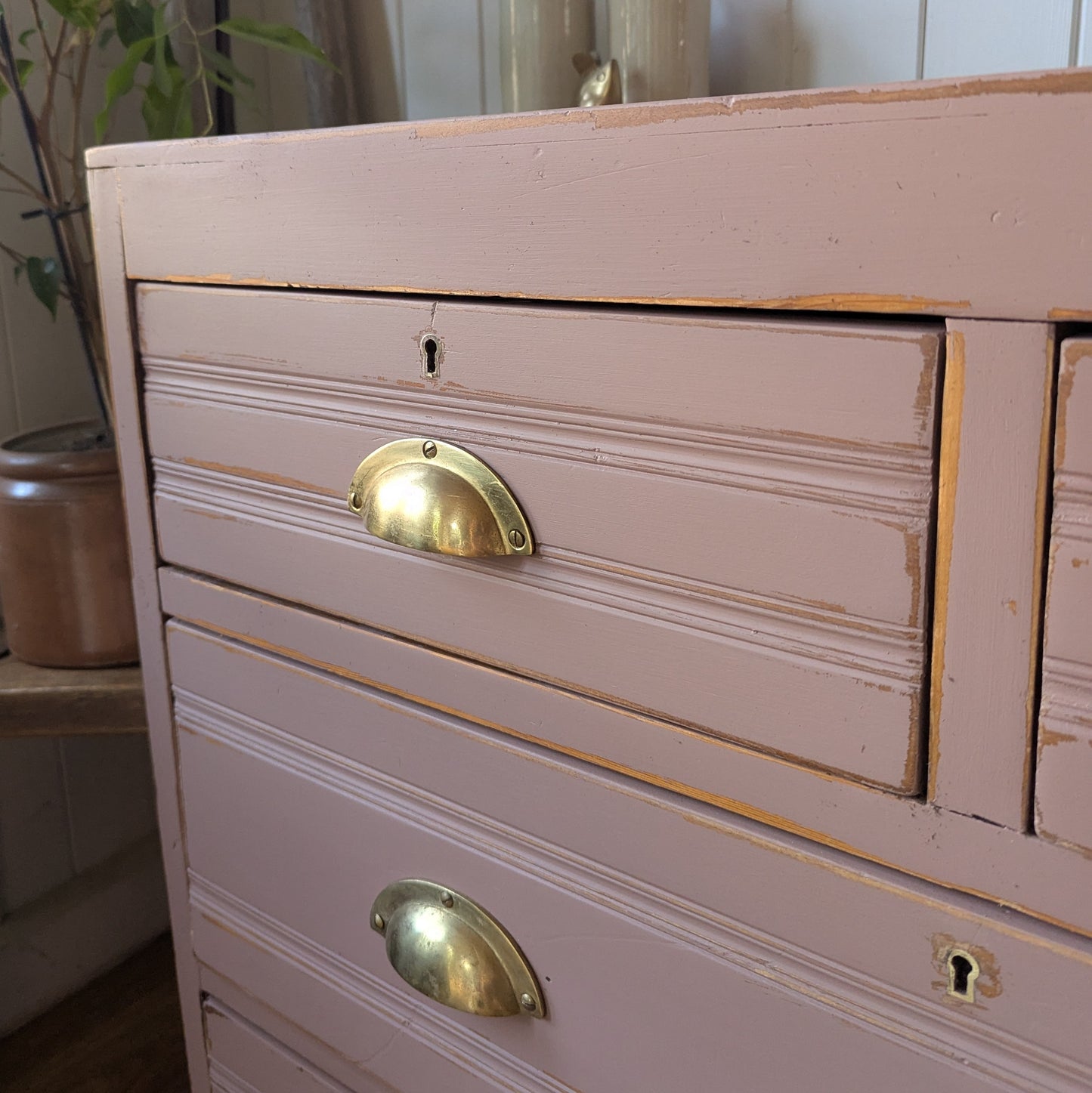Small Painted Antique Chest of Drawers