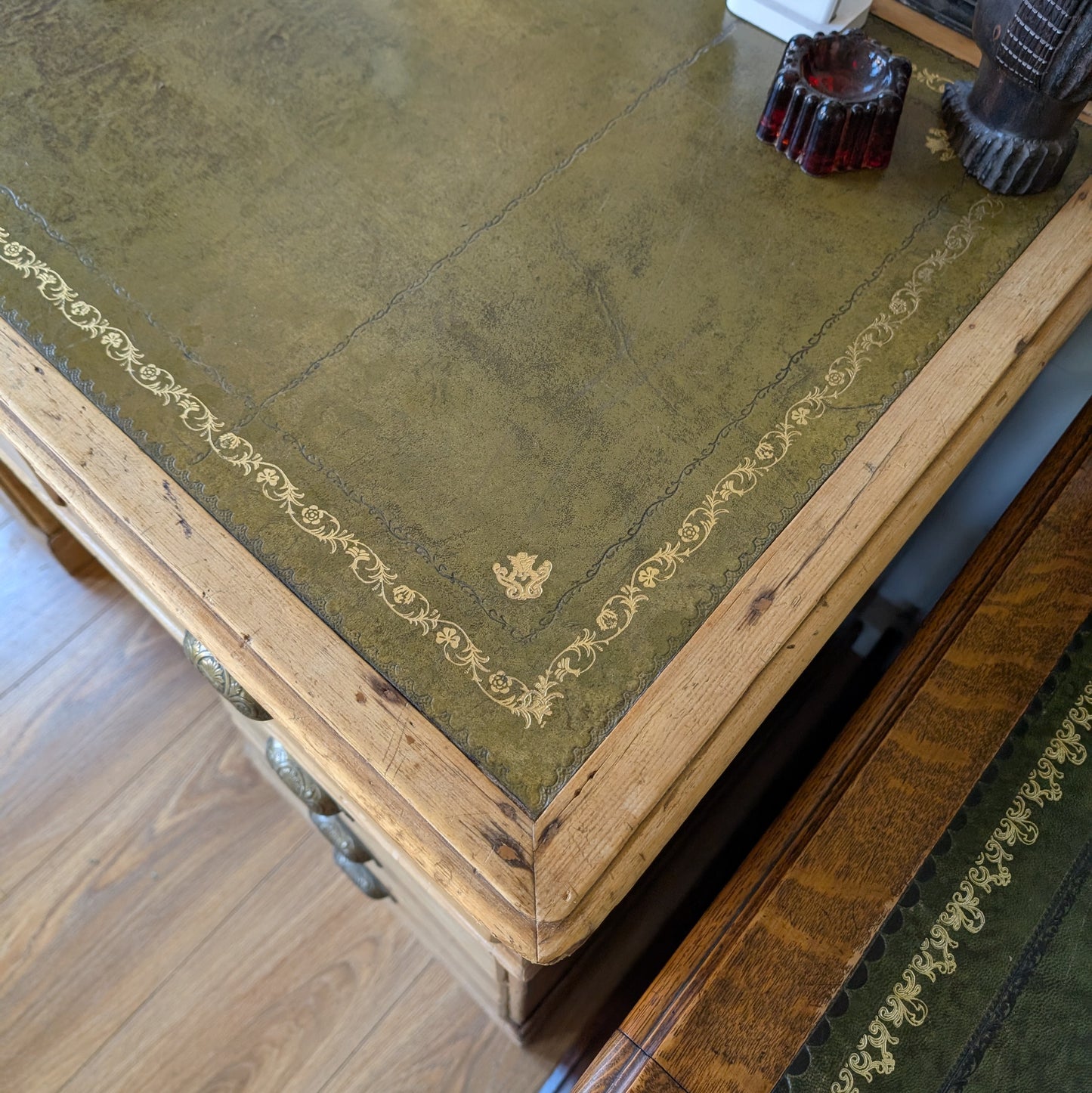 Rustic Victorian Pine Desk