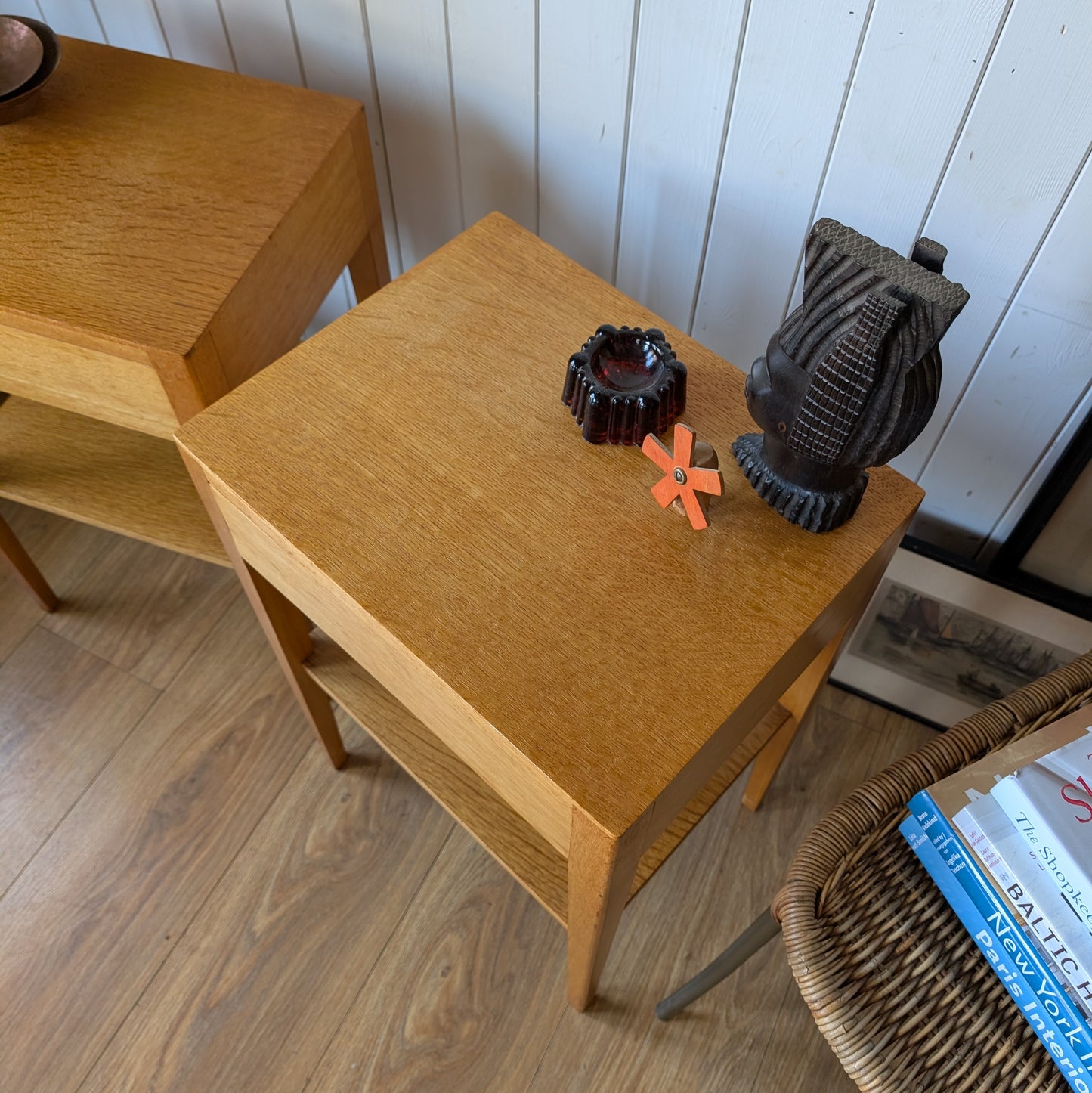 Pair of Mid Century Bedside Tables by H E Gibbs Ltd