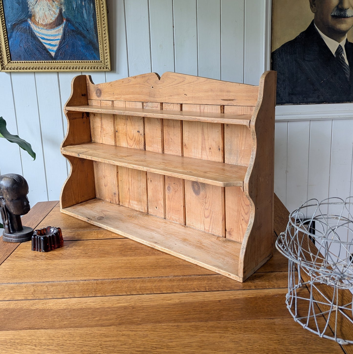 Small Antique Pine Shelves