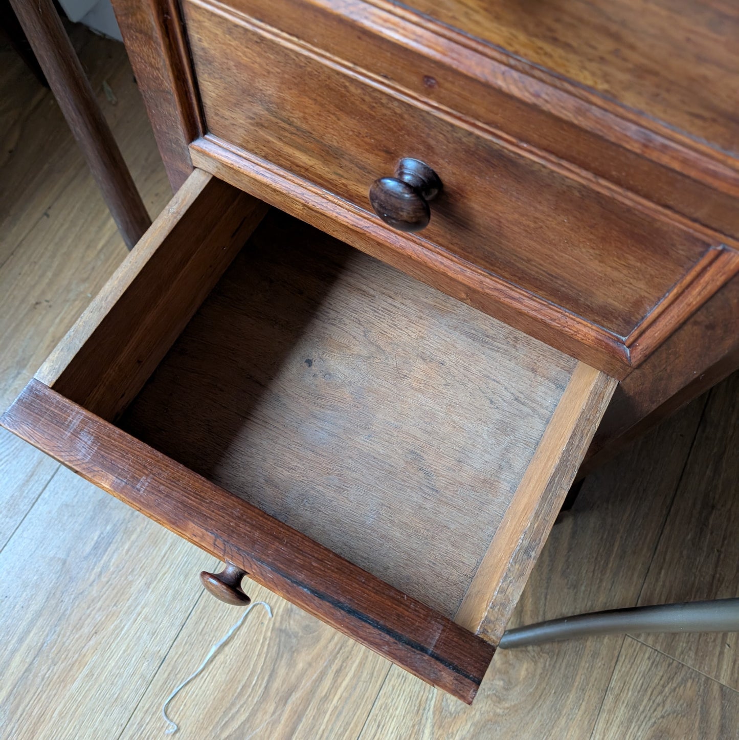 French Marble Top Pot Cupboard with Drawers